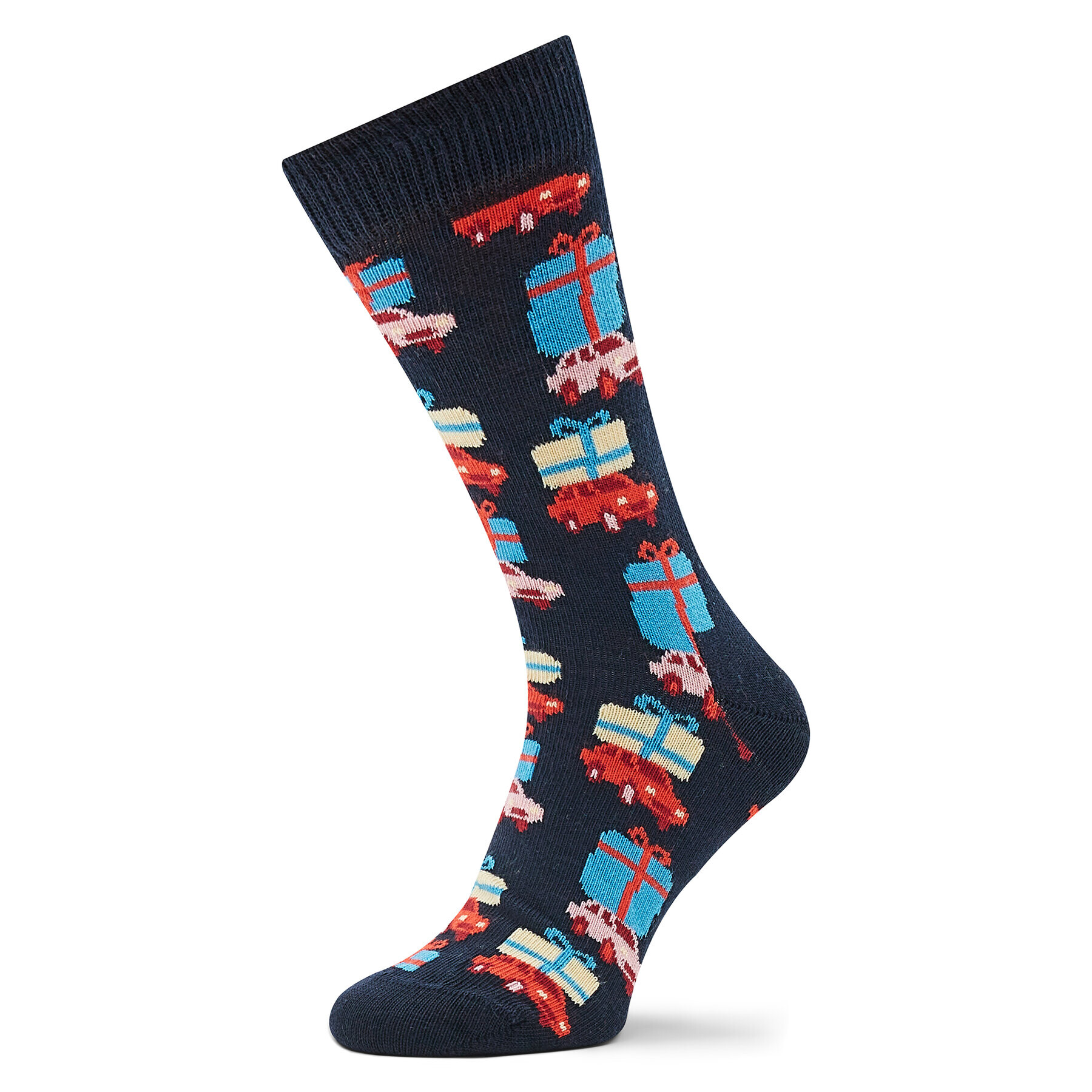 Happy Socks Дълги чорапи unisex HSS01-6500 Тъмносин - Pepit.bg