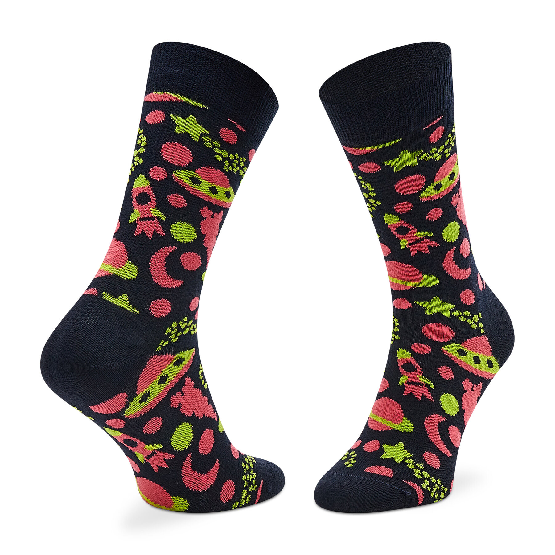 Happy Socks Дълги чорапи unisex INS01-6500 Черен - Pepit.bg