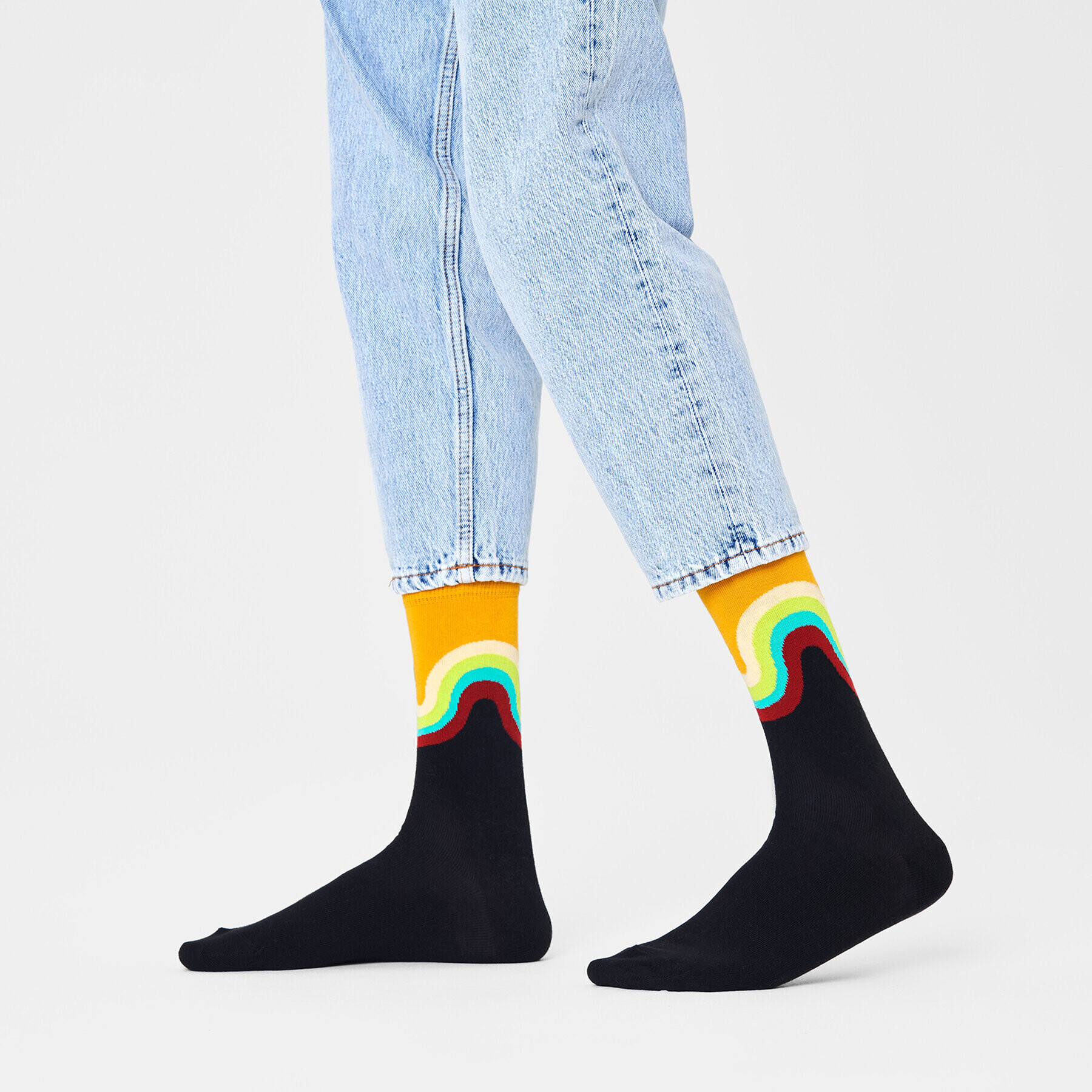 Happy Socks Дълги чорапи unisex JUW01-9300 Цветен - Pepit.bg