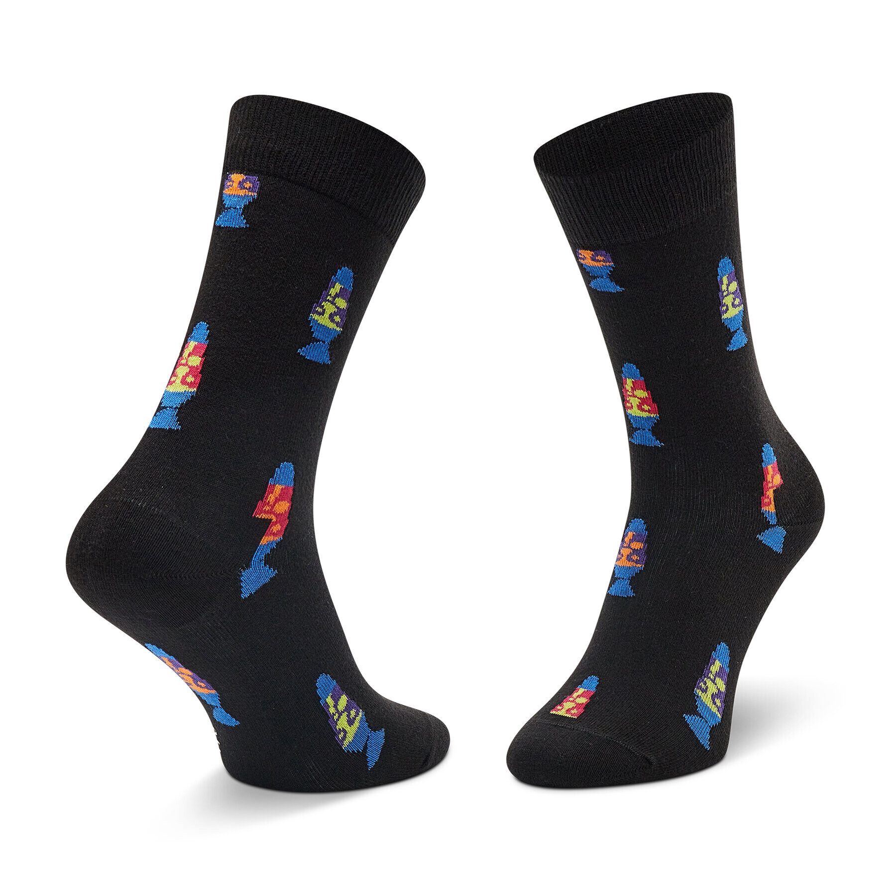 Happy Socks Дълги чорапи unisex LMU01-9300 Черен - Pepit.bg