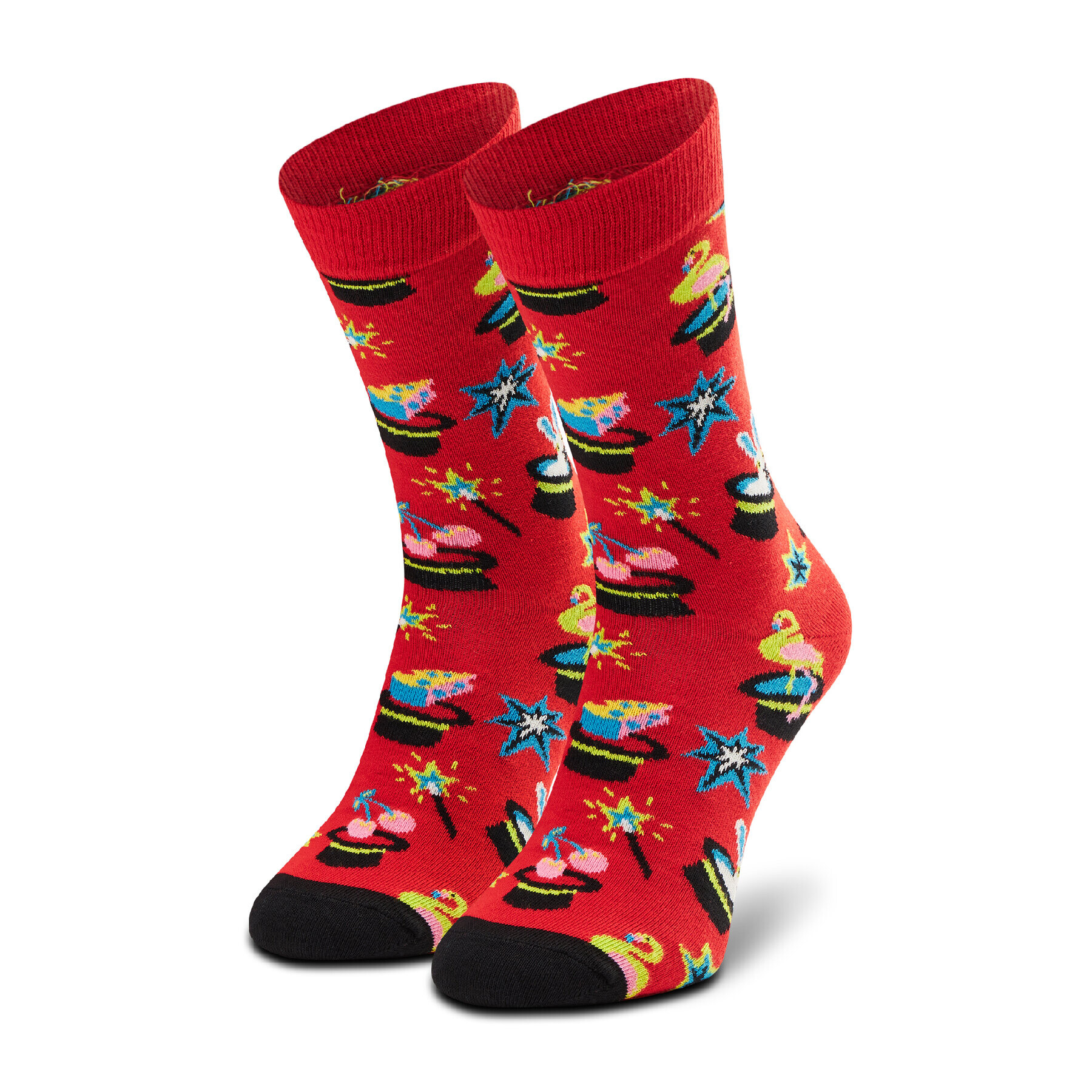 Happy Socks Дълги чорапи unisex MAG01-4300 Червен - Pepit.bg