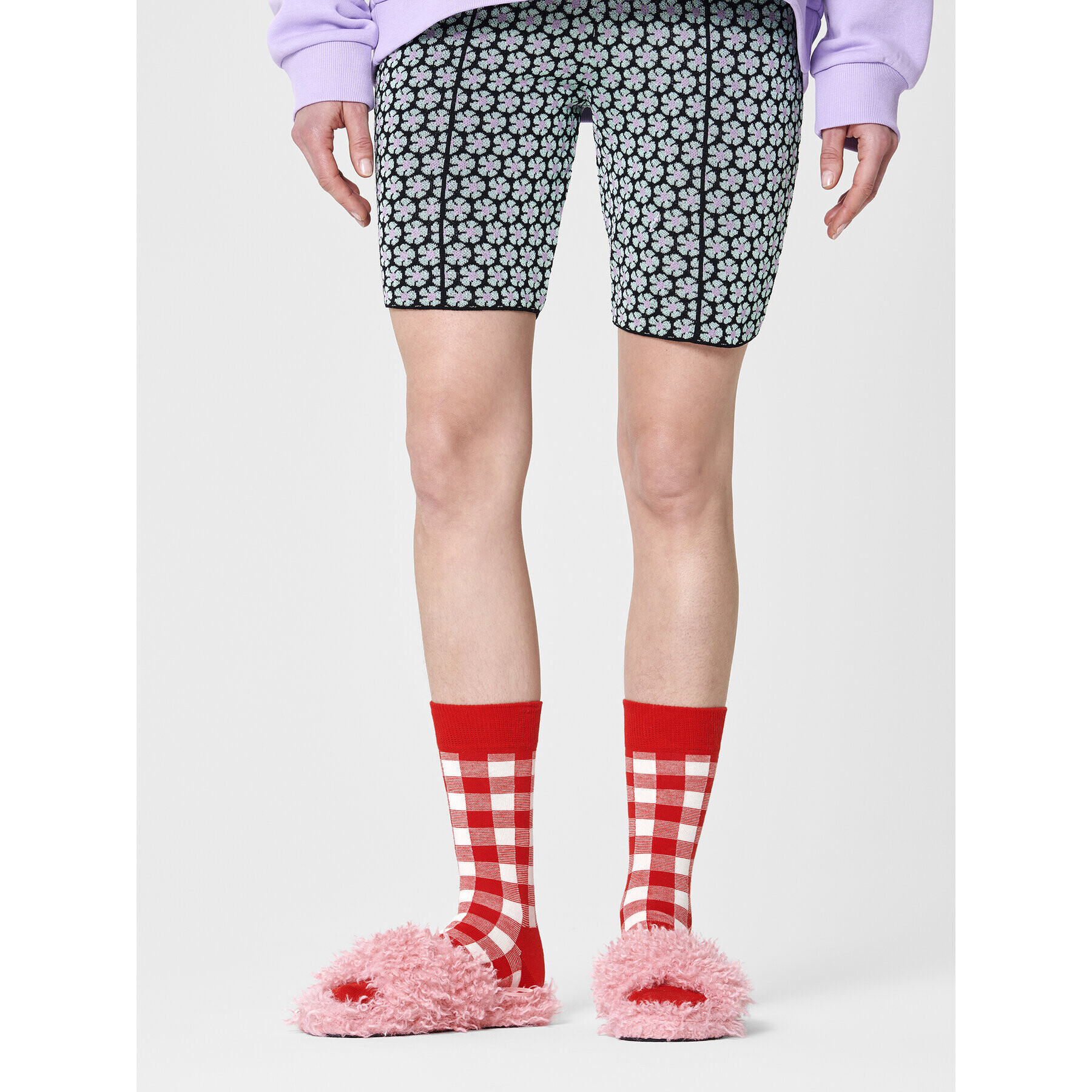 Happy Socks Дълги чорапи unisex MIC01-4300 Червен - Pepit.bg