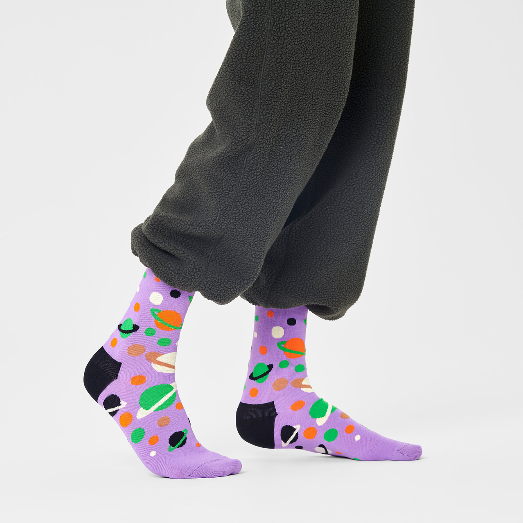 Happy Socks Дълги чорапи unisex MIL01-5000 Виолетов - Pepit.bg