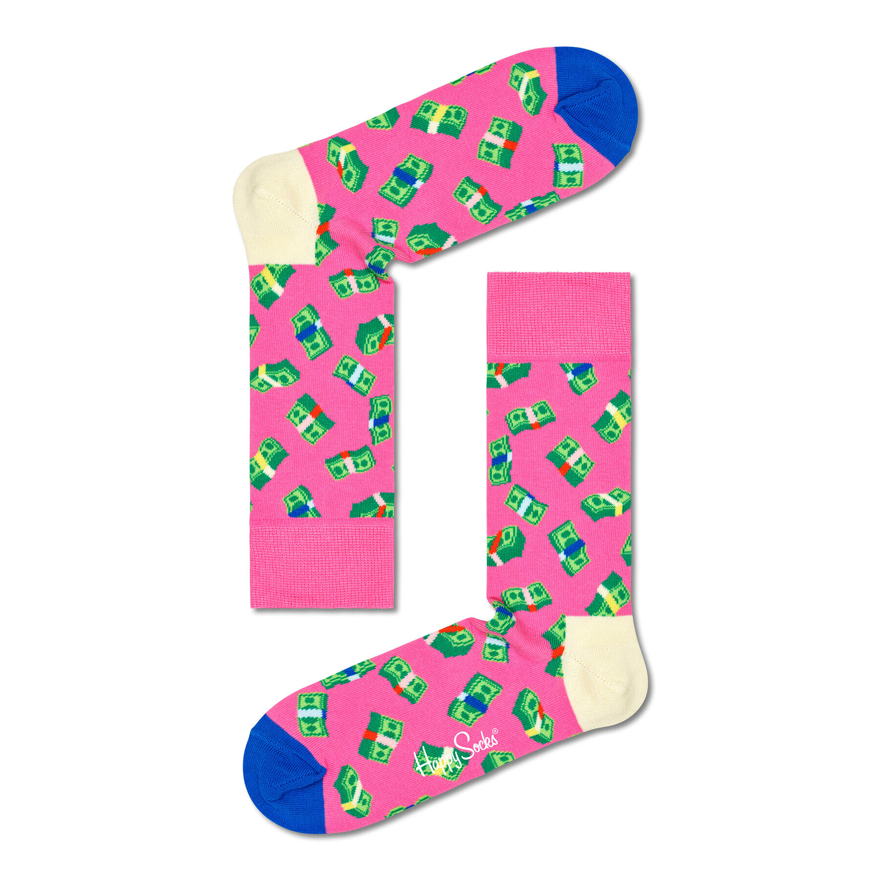 Happy Socks Дълги чорапи unisex MNY01-3500 Розов - Pepit.bg