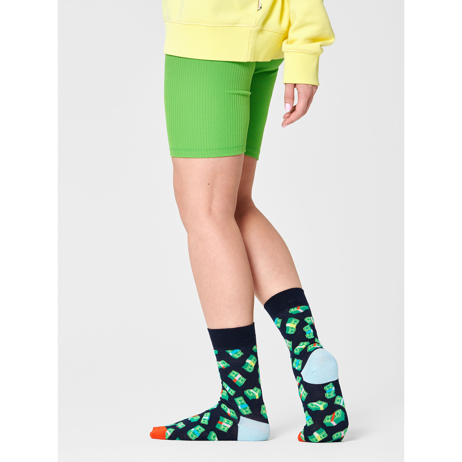 Happy Socks Дълги чорапи unisex MNY01-6500 Тъмносин - Pepit.bg