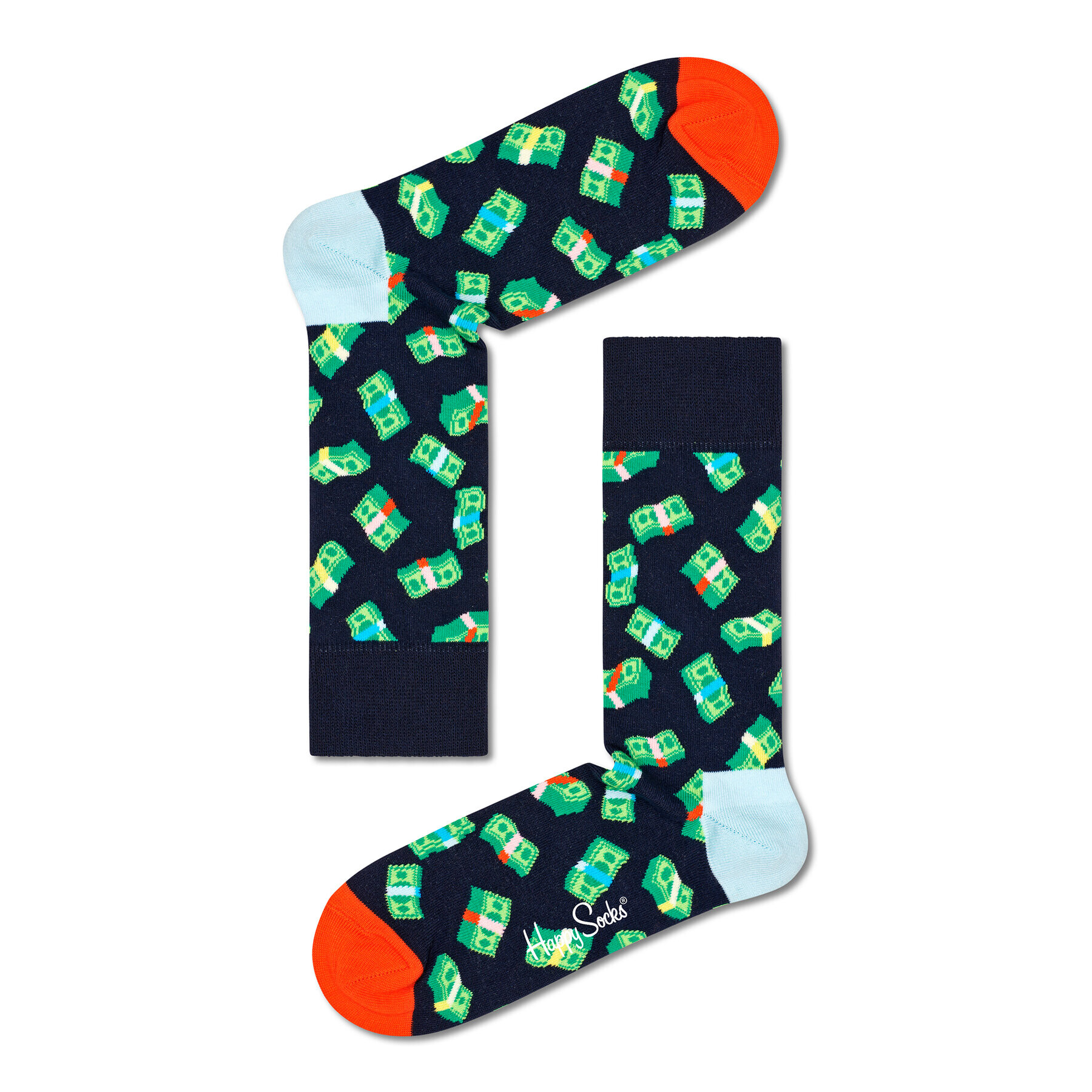 Happy Socks Дълги чорапи unisex MNY01-6500 Тъмносин - Pepit.bg