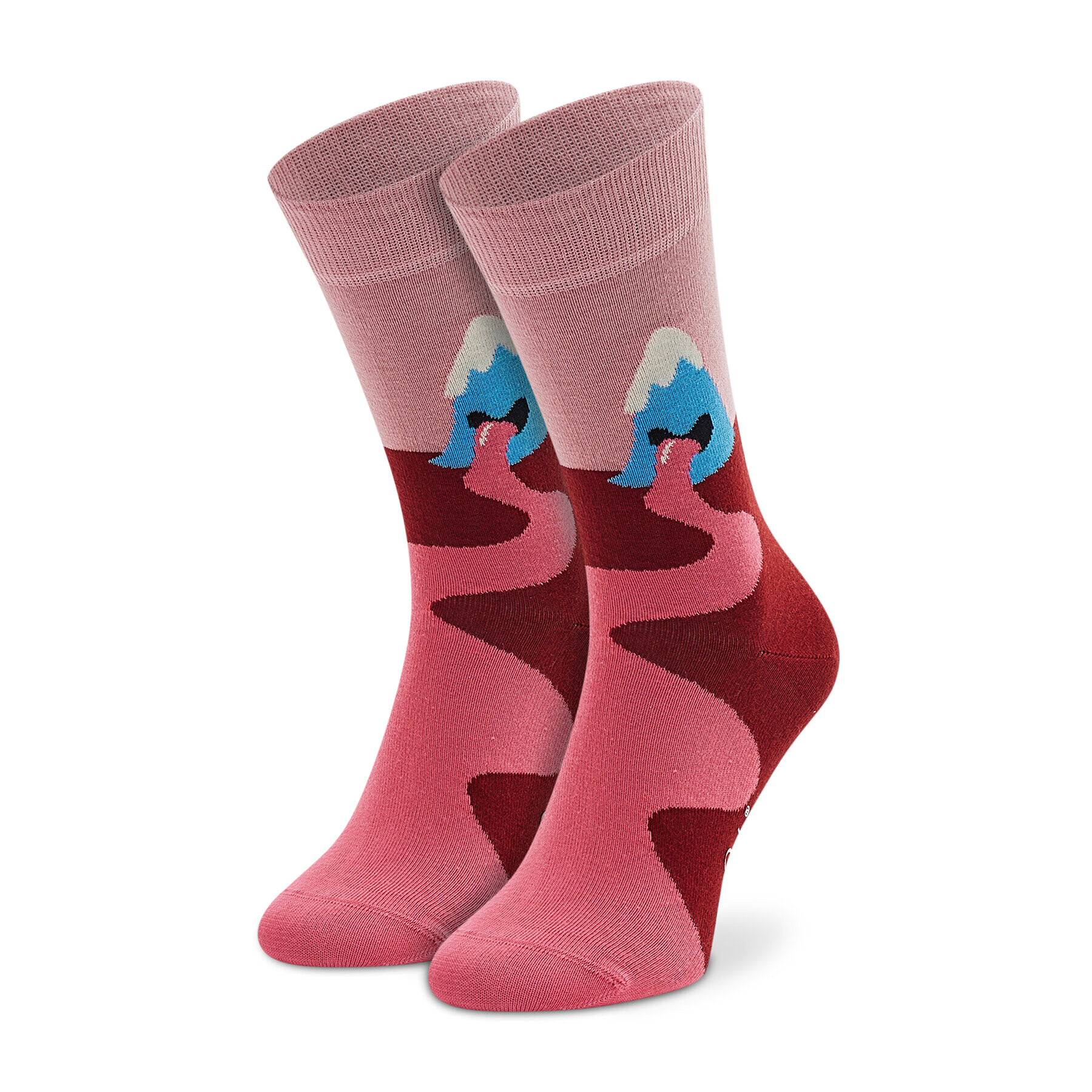 Happy Socks Дълги чорапи unisex MOU01-3300 Розов - Pepit.bg