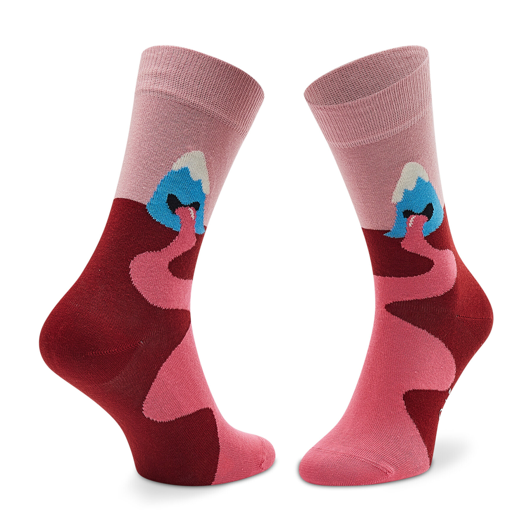 Happy Socks Дълги чорапи unisex MOU01-3300 Розов - Pepit.bg