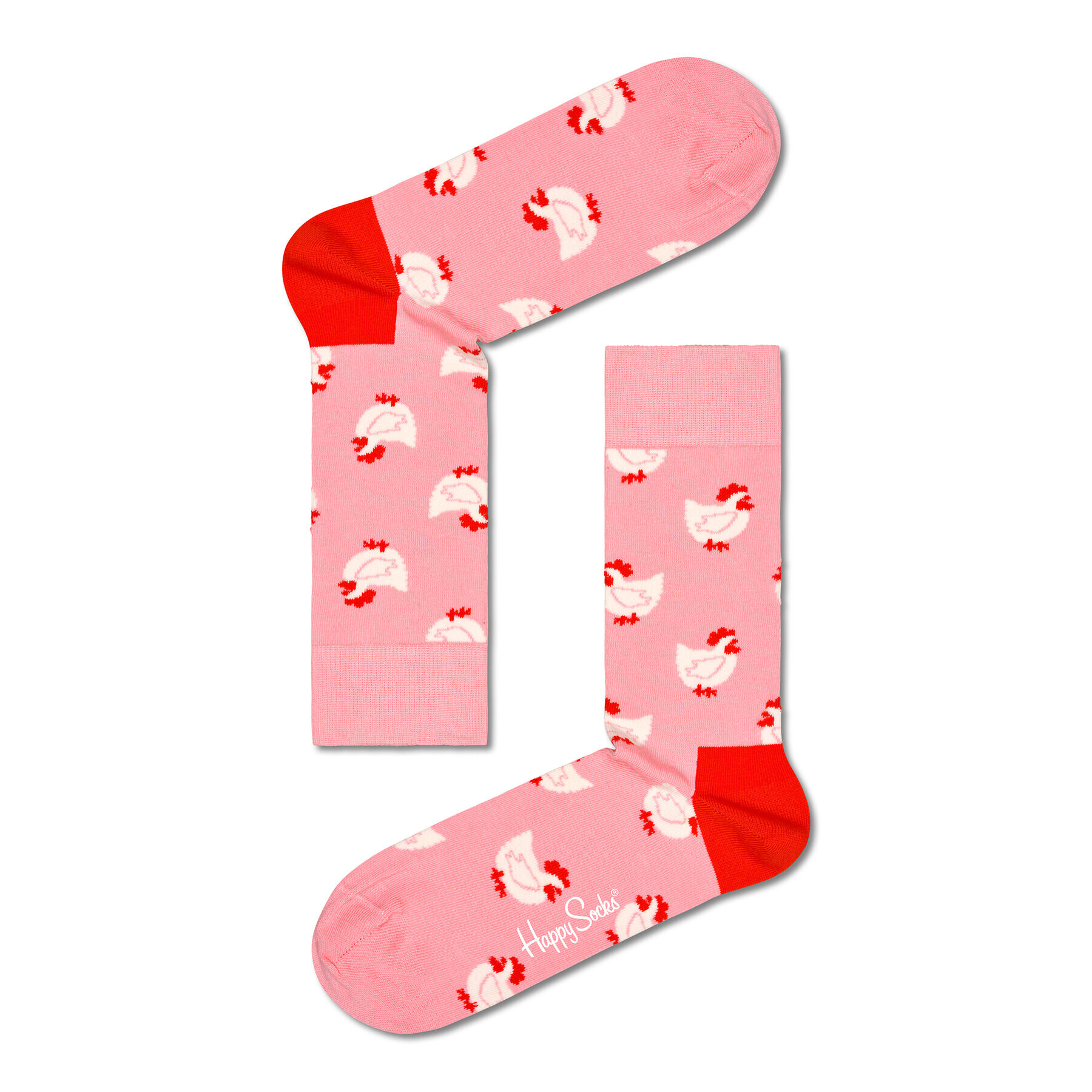 Happy Socks Дълги чорапи unisex P000479 Розов - Pepit.bg