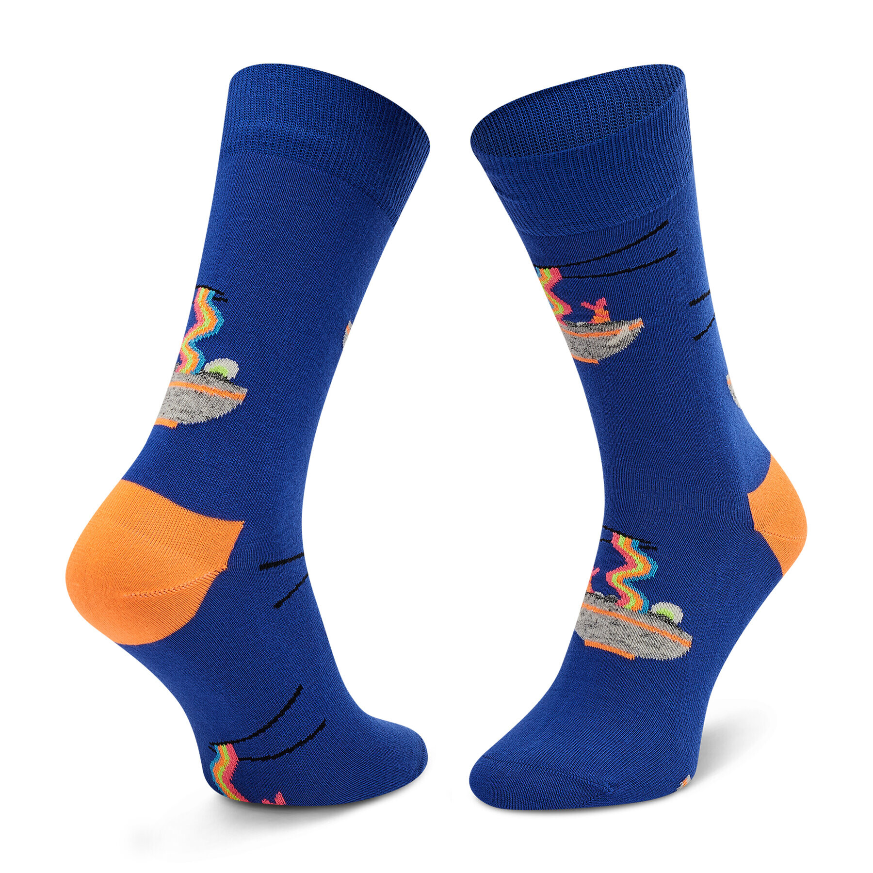 Happy Socks Дълги чорапи unisex RAM01-6300 Син - Pepit.bg