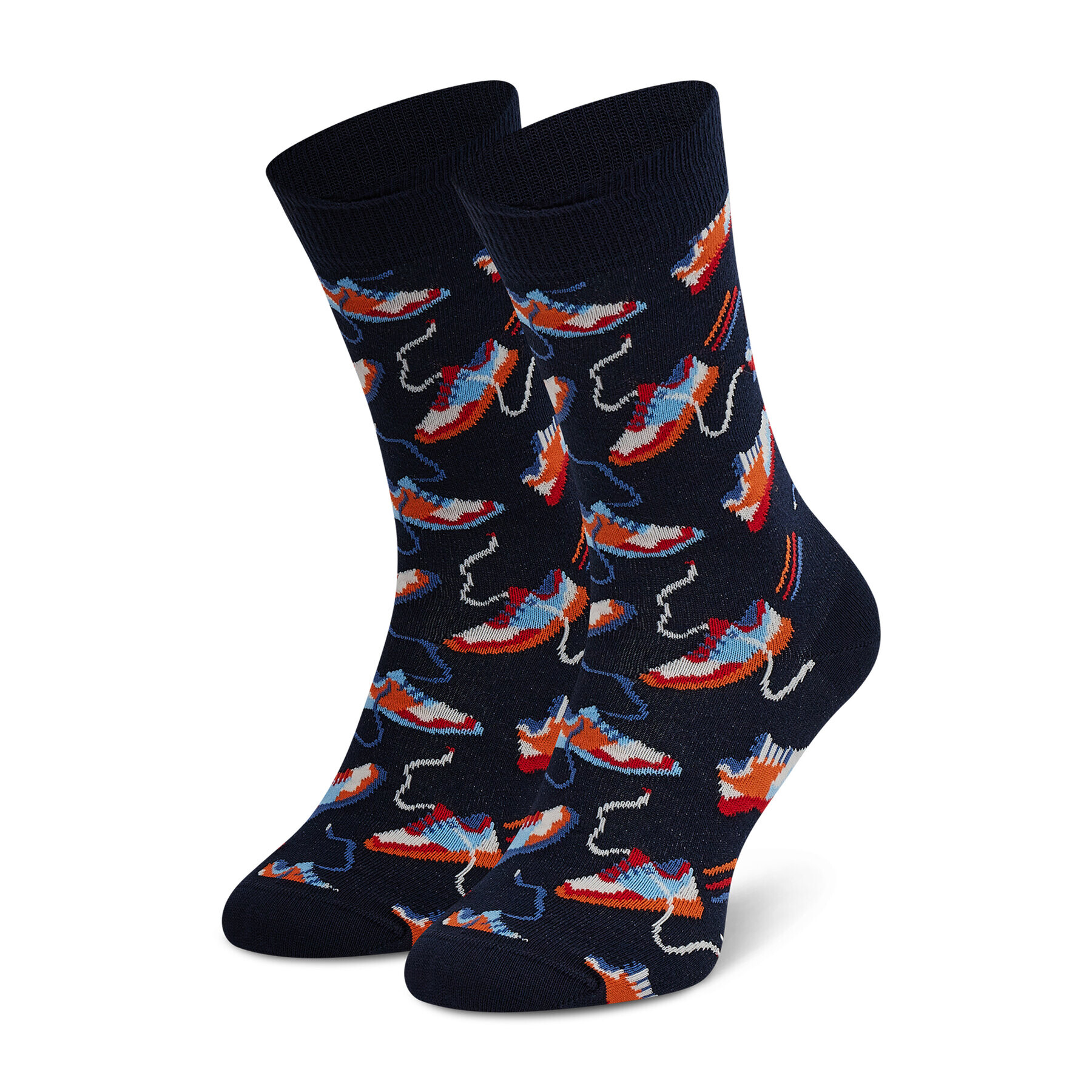 Happy Socks Дълги чорапи unisex RFI01-6500 Черен - Pepit.bg