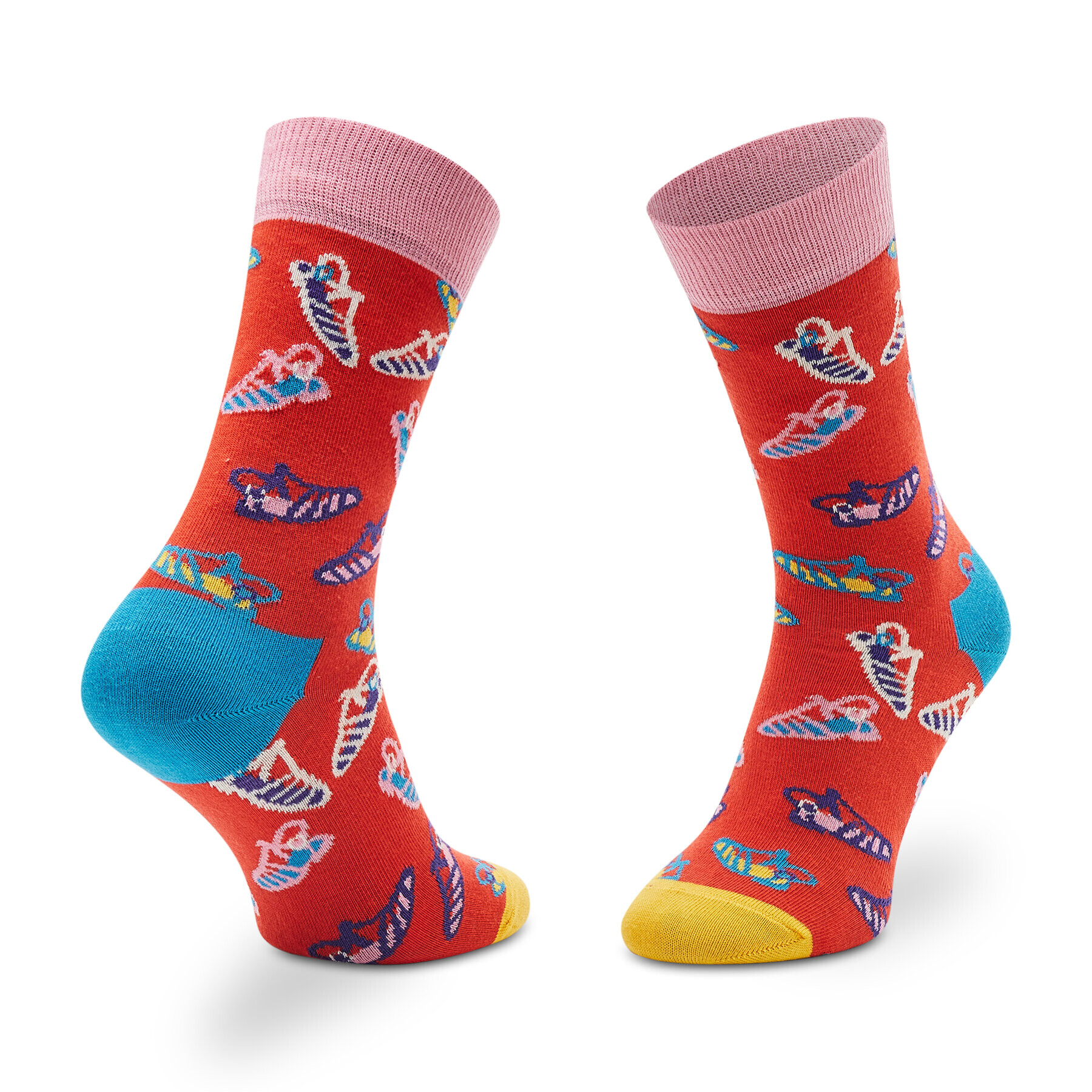 Happy Socks Дълги чорапи unisex SAN01-4300 Червен - Pepit.bg