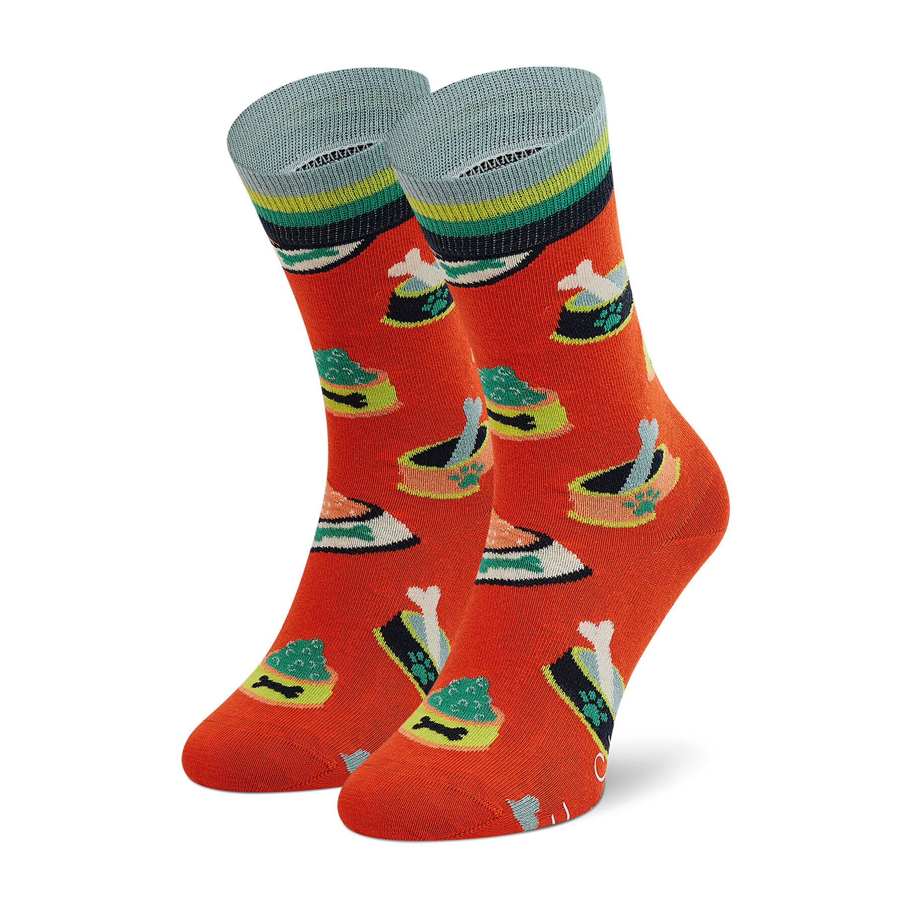 Happy Socks Дълги чорапи unisex SDGF01-2700 Оранжев - Pepit.bg