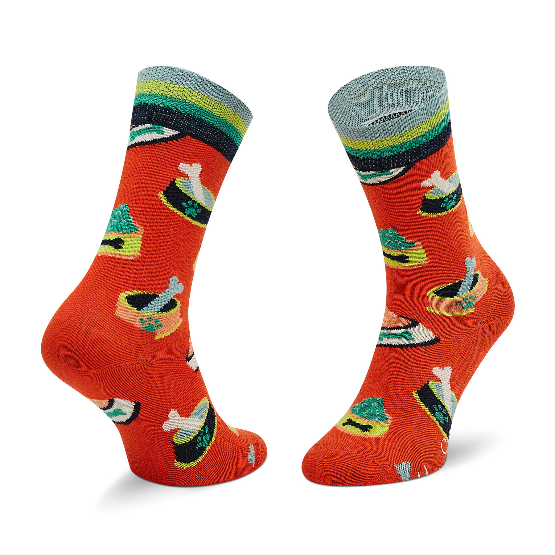 Happy Socks Дълги чорапи unisex SDGF01-2700 Оранжев - Pepit.bg