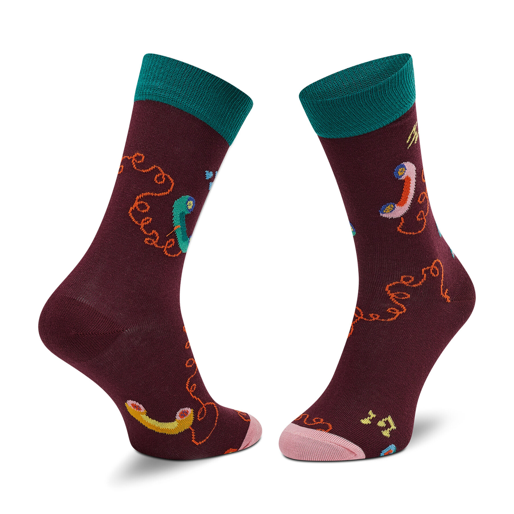 Happy Socks Дълги чорапи unisex SIT01-4500 Бордо - Pepit.bg