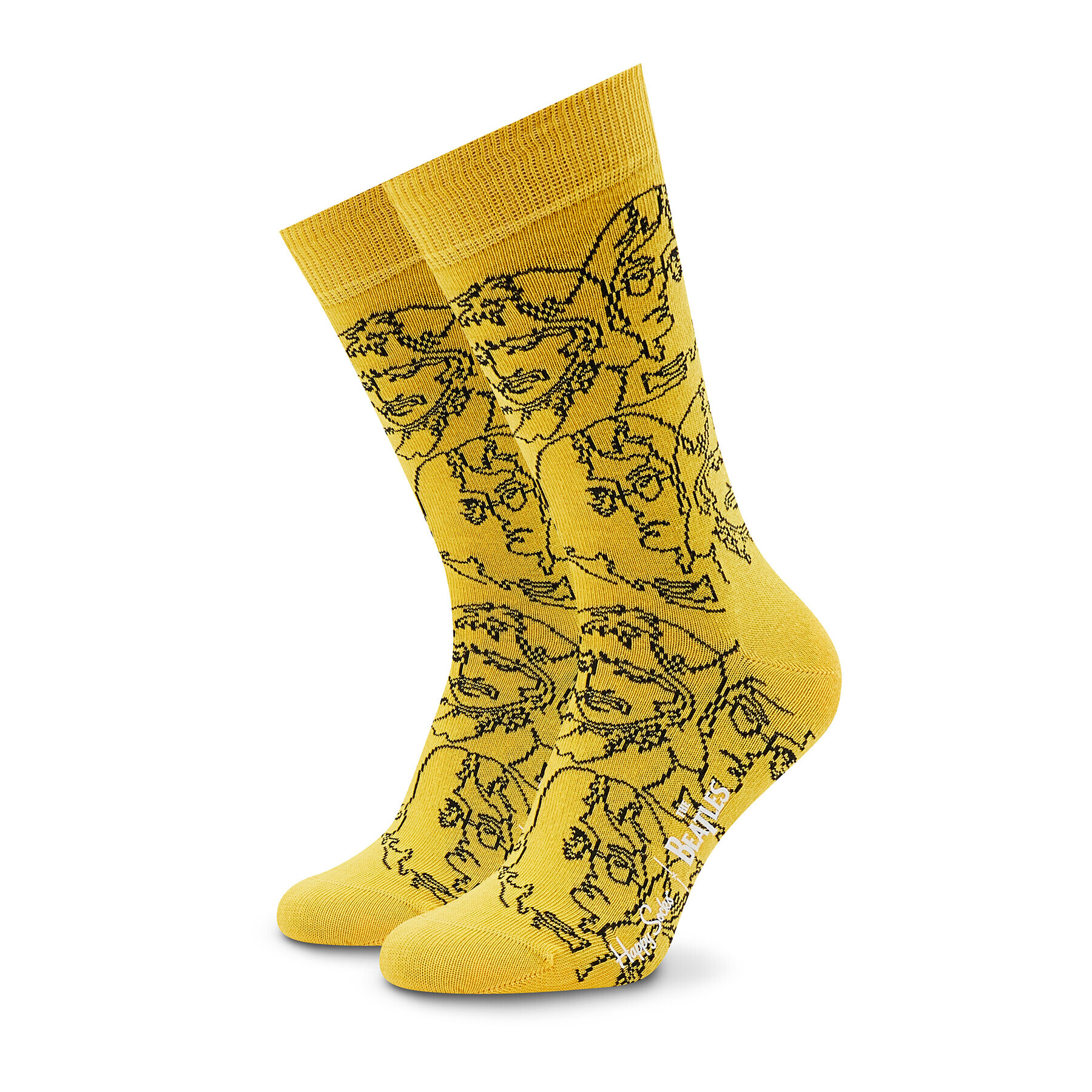 Happy Socks Дълги чорапи unisex The Beatles BEA01-2203 Жълт - Pepit.bg