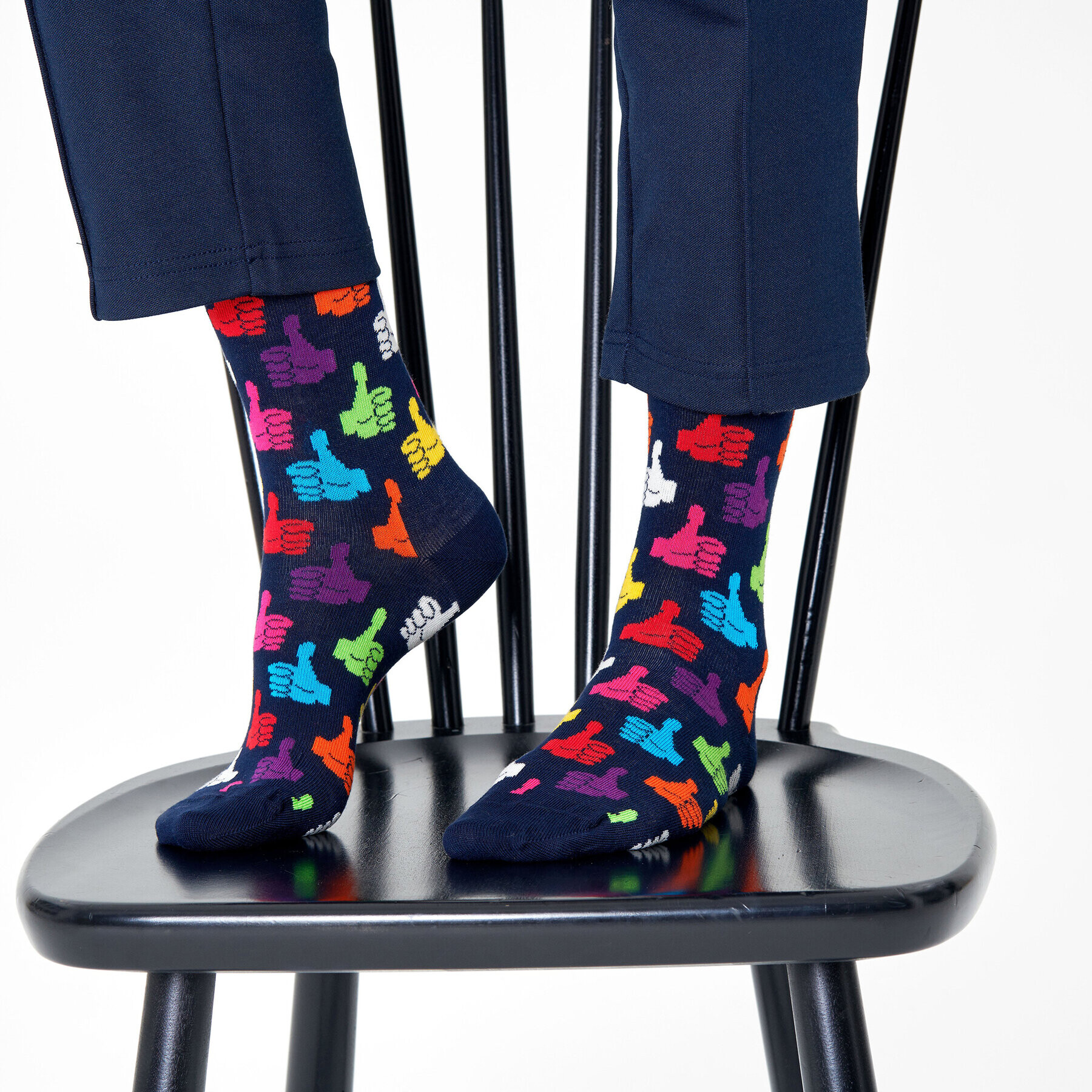 Happy Socks Дълги чорапи unisex THU01-6500 Цветен - Pepit.bg