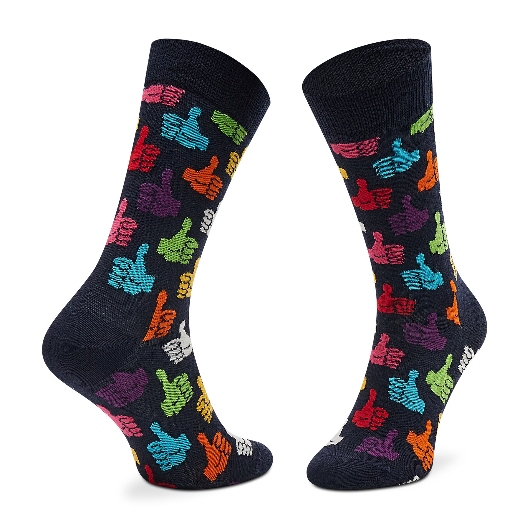 Happy Socks Дълги чорапи unisex THU01-6550 Тъмносин - Pepit.bg