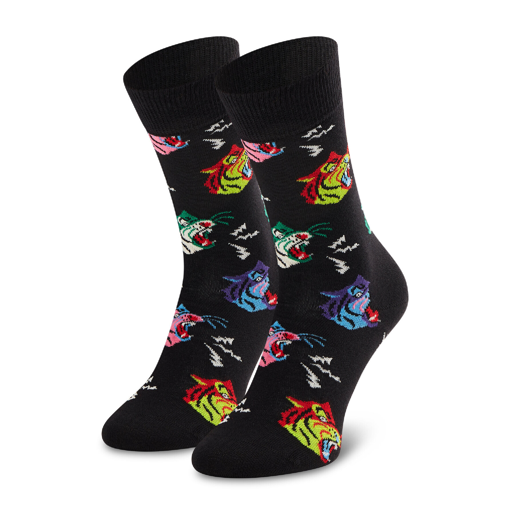 Happy Socks Дълги чорапи unisex TIG01-9300 Черен - Pepit.bg