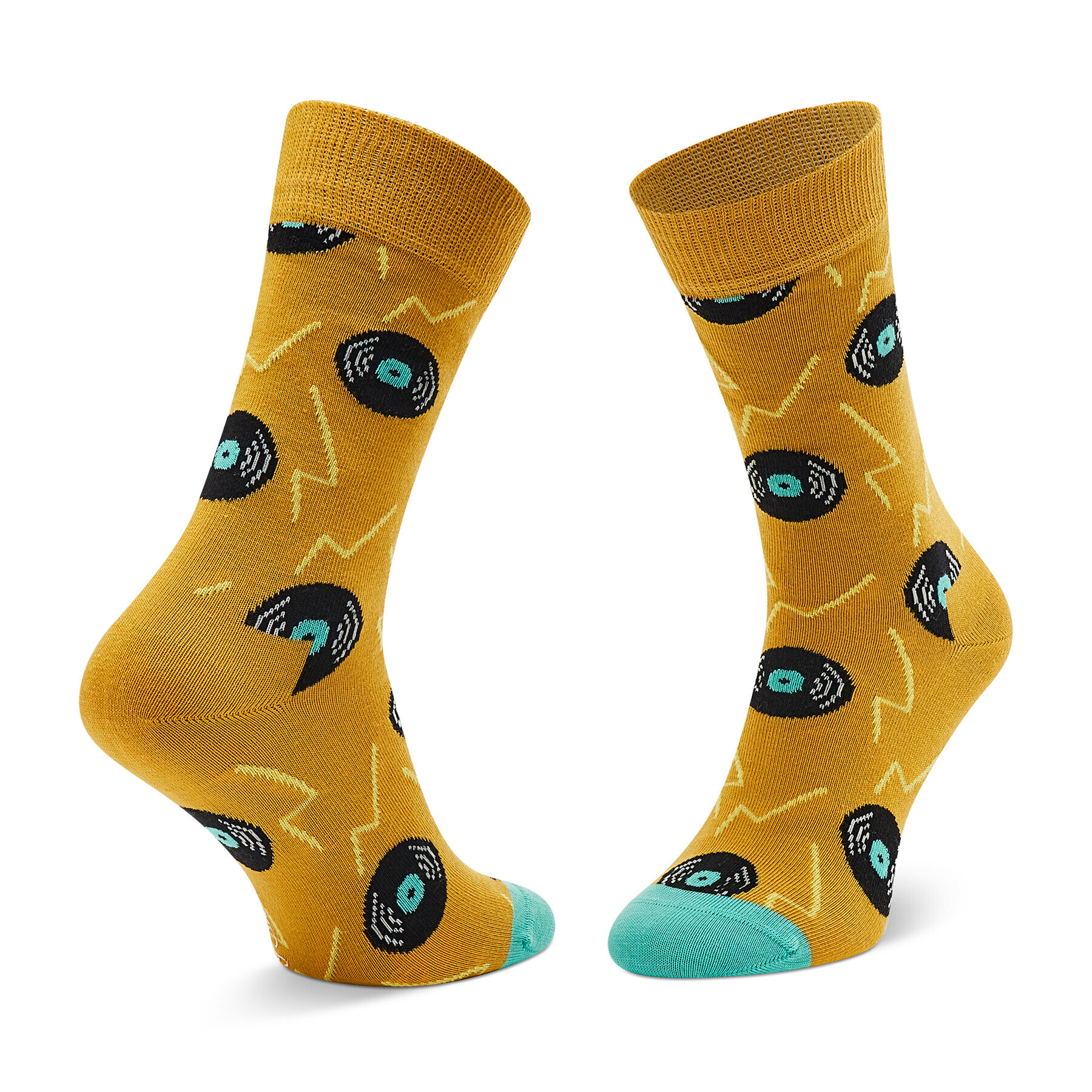 Happy Socks Дълги чорапи unisex VIN01-2400 Жълт - Pepit.bg