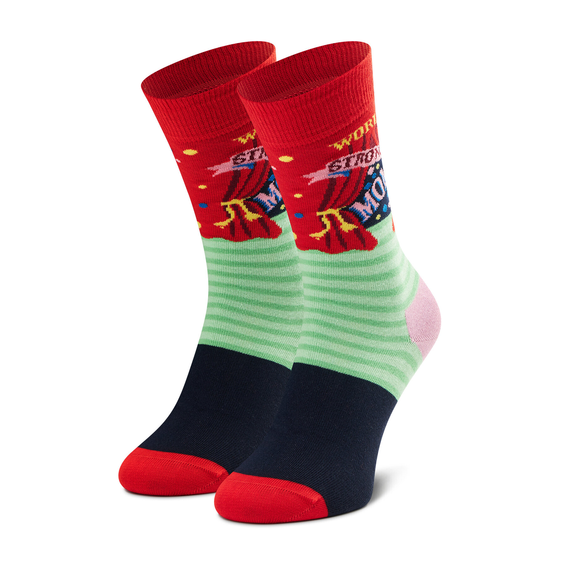 Happy Socks Дълги чорапи unisex WSM01-4300 Цветен - Pepit.bg