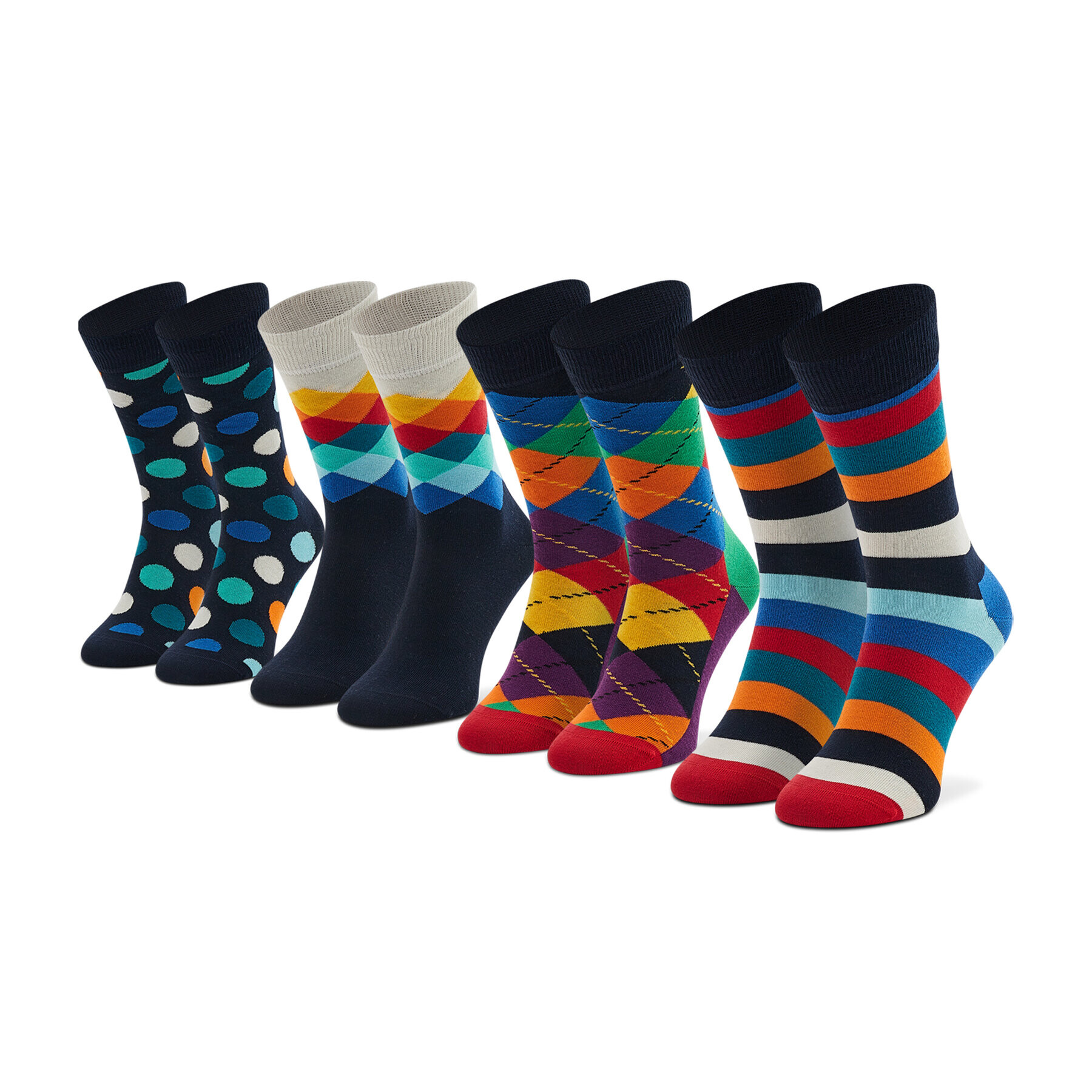 Happy Socks Дълги чорапи unisex XMIX09-6050 Цветен - Pepit.bg