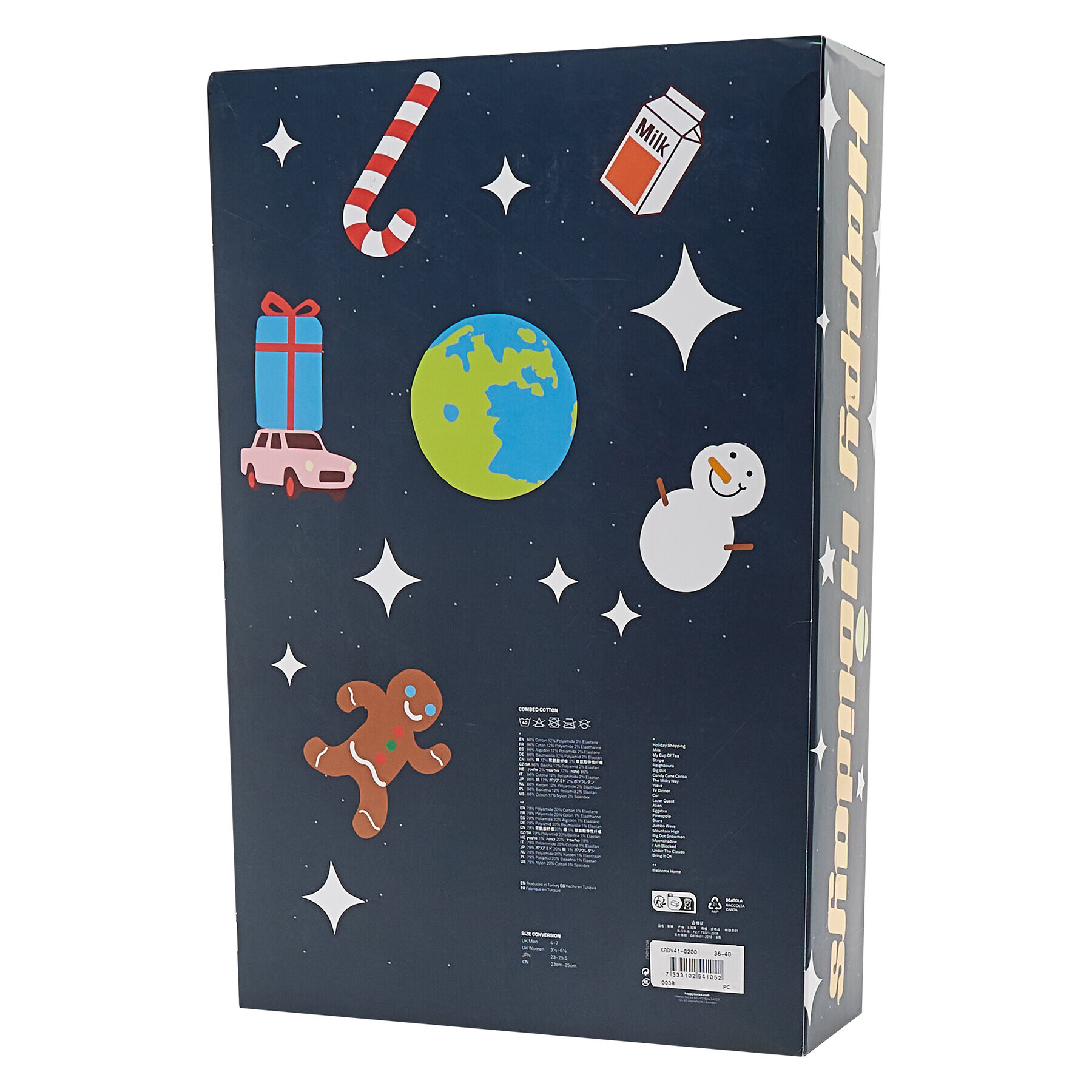 Happy Socks Коледен календар XADV41-0200 Цветен - Pepit.bg