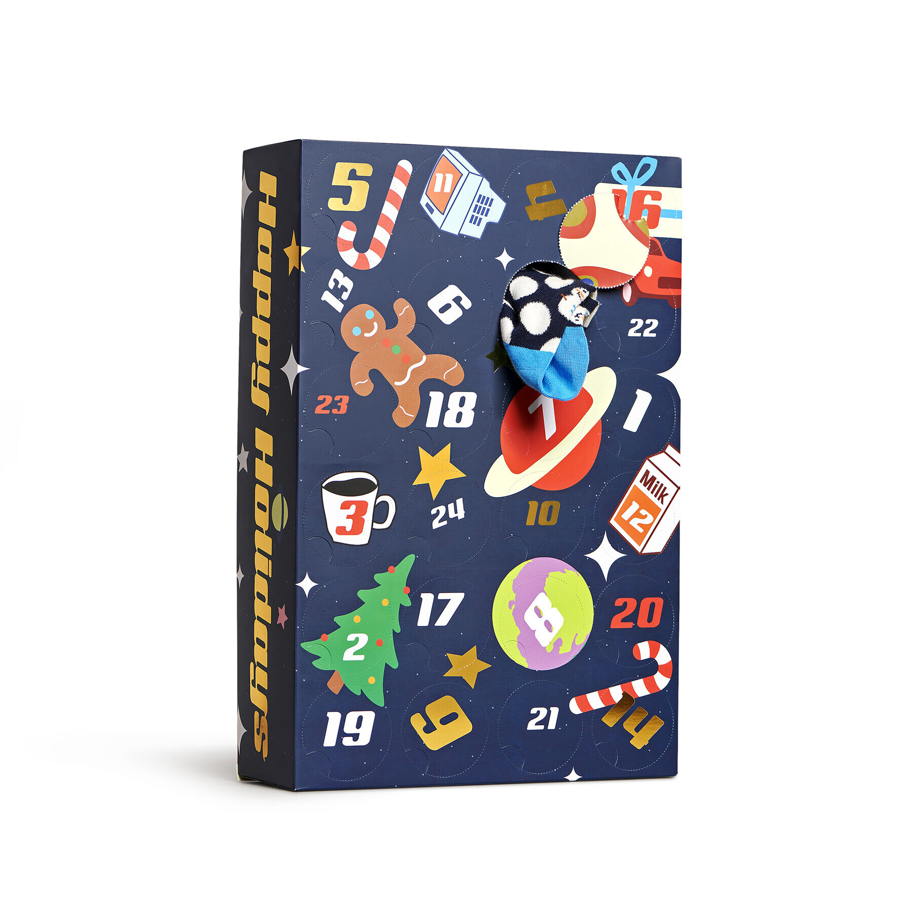 Happy Socks Коледен календар XADV41-0200 Цветен - Pepit.bg
