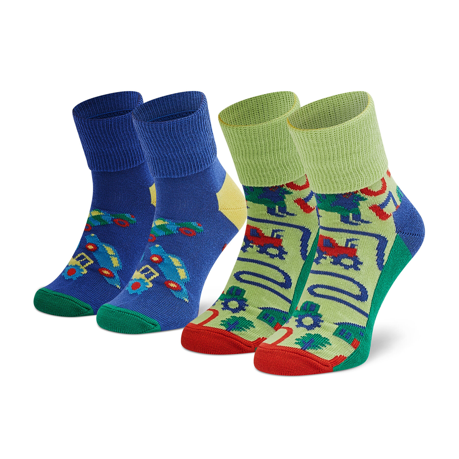 Happy Socks Комплект 2 чифта дълги чорапи детски KCOR19-7000 Цветен - Pepit.bg