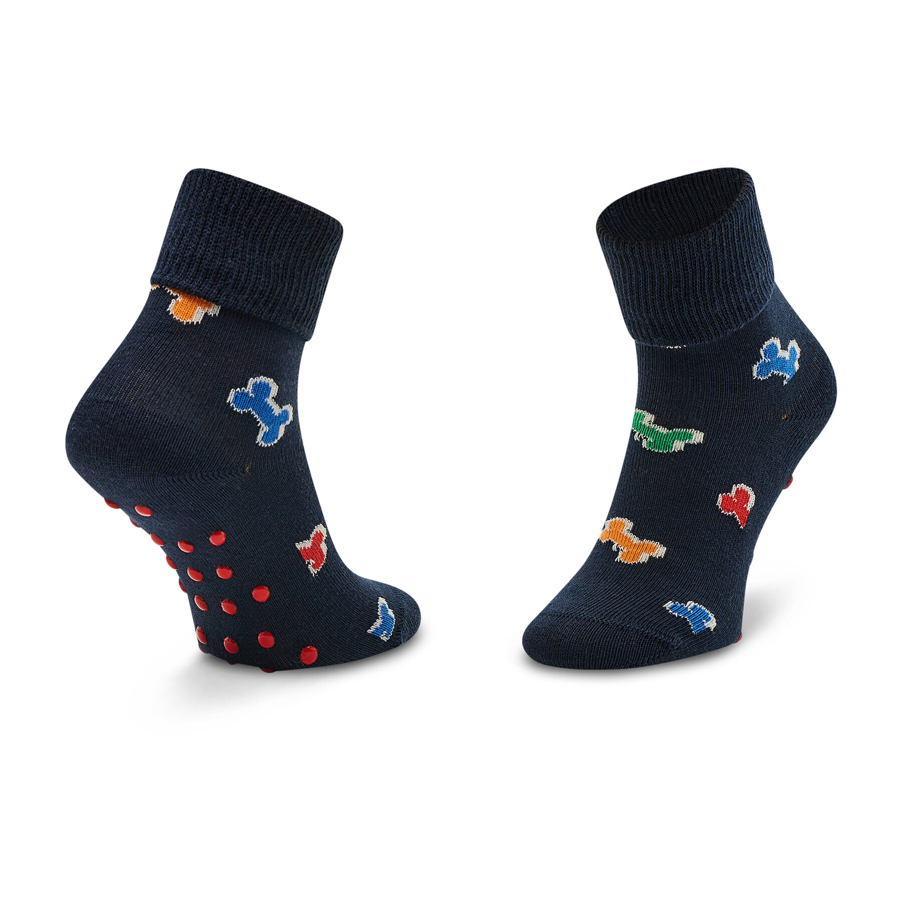 Happy Socks Комплект 2 чифта дълги чорапи детски KDDB19-6500 Тъмносин - Pepit.bg