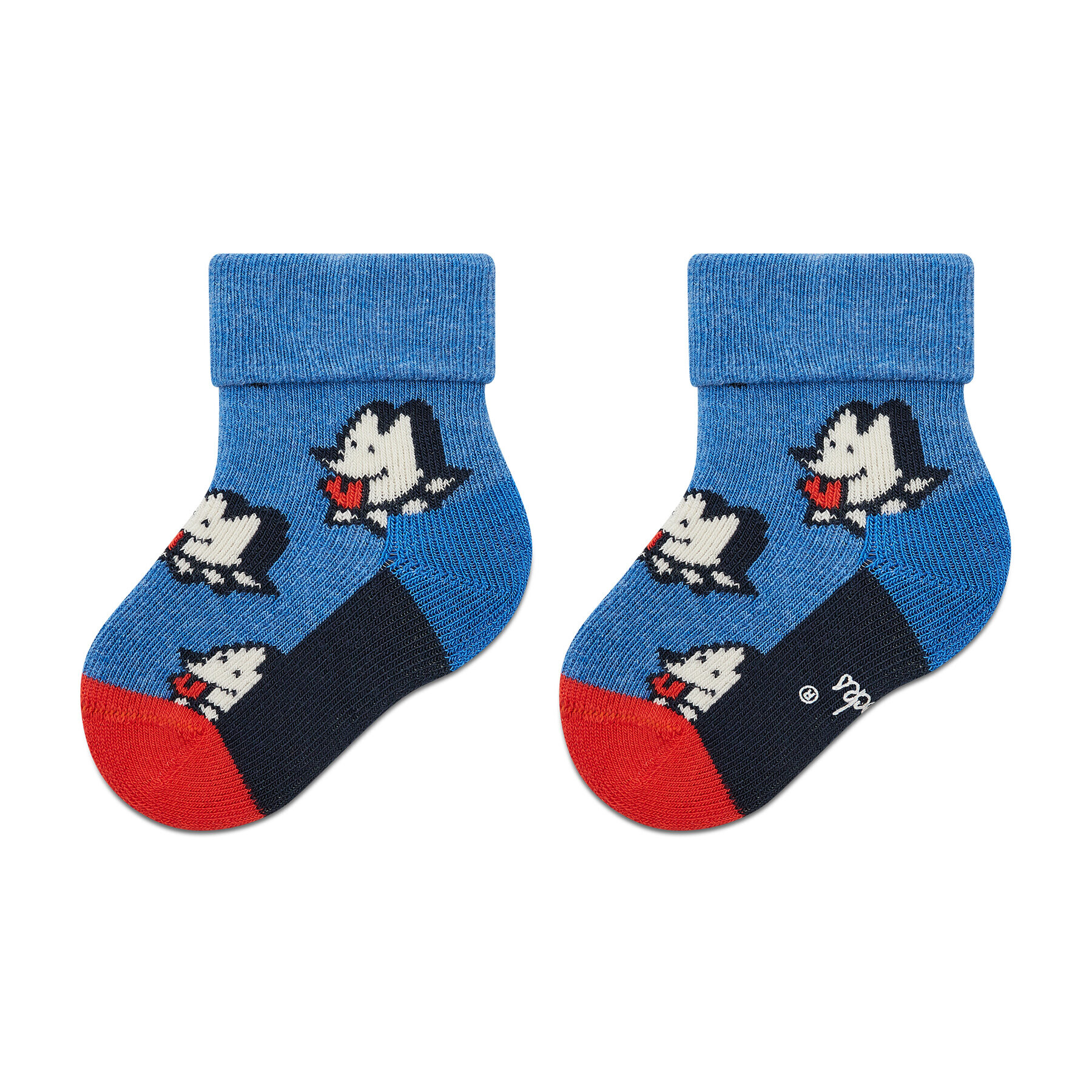 Happy Socks Комплект 2 чифта дълги чорапи детски KDDB45-6500 Тъмносин - Pepit.bg