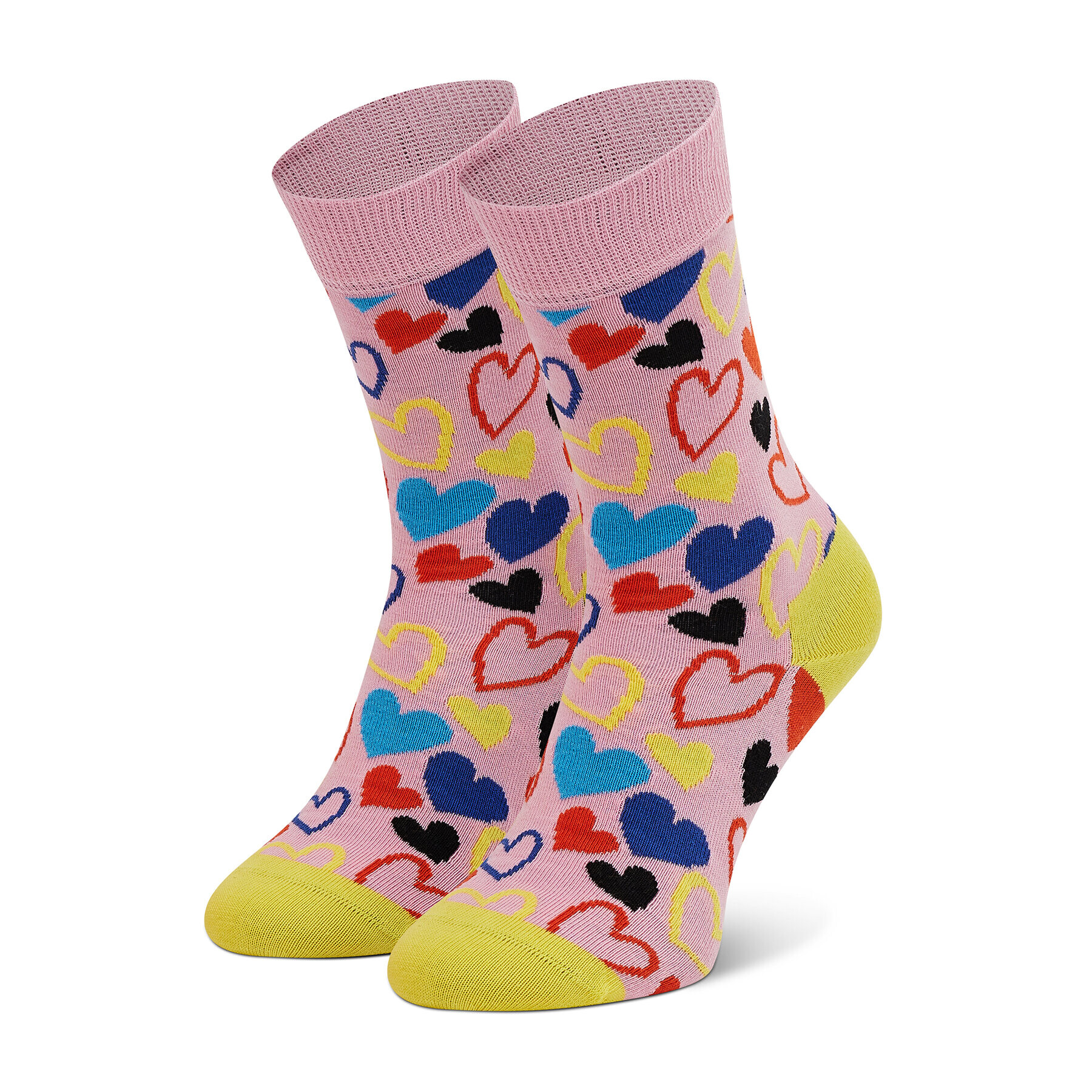 Happy Socks Комплект 2 чифта дълги чорапи детски KHAL02-3500 Розов - Pepit.bg