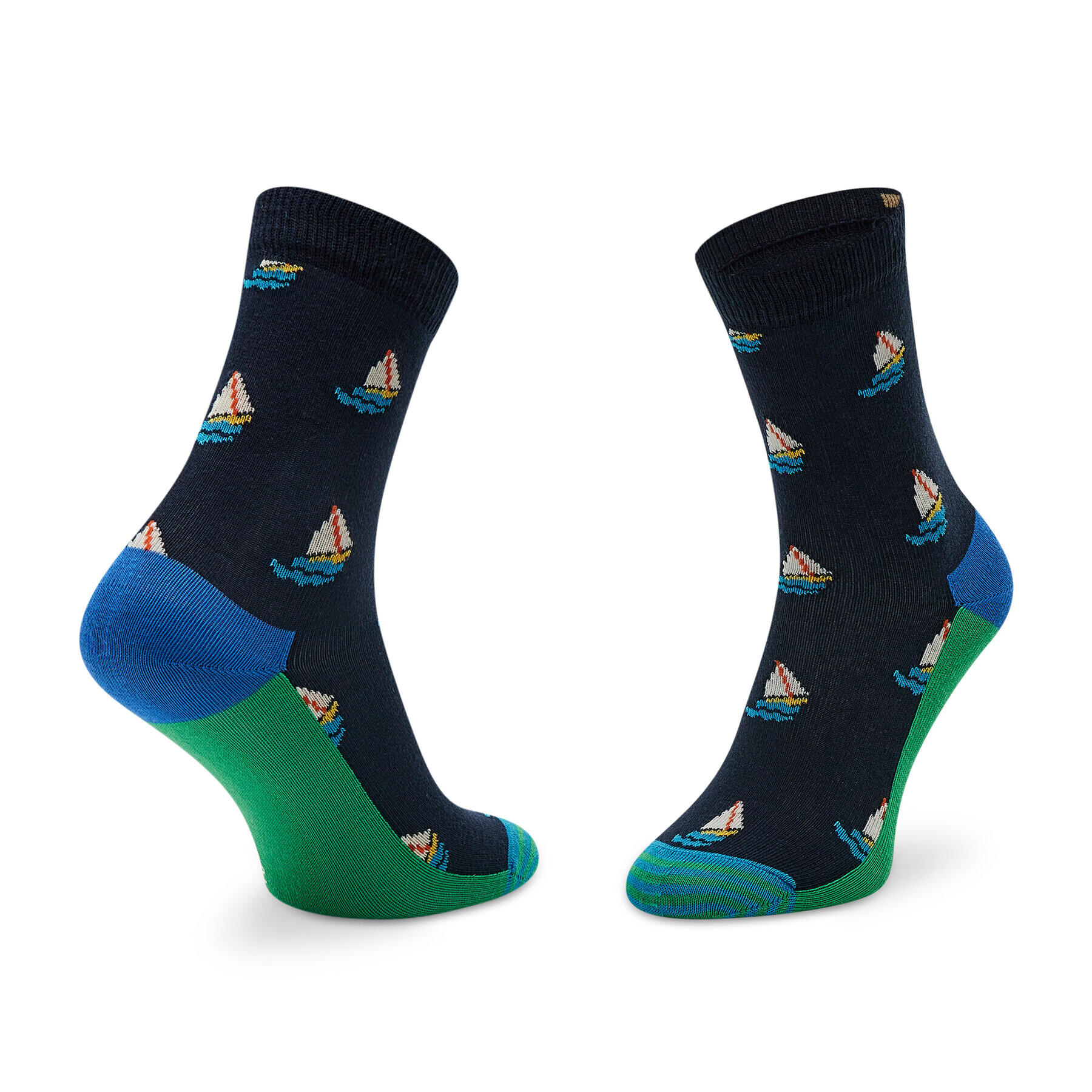 Happy Socks Комплект 2 чифта дълги чорапи детски KIIT02-6500 Цветен - Pepit.bg