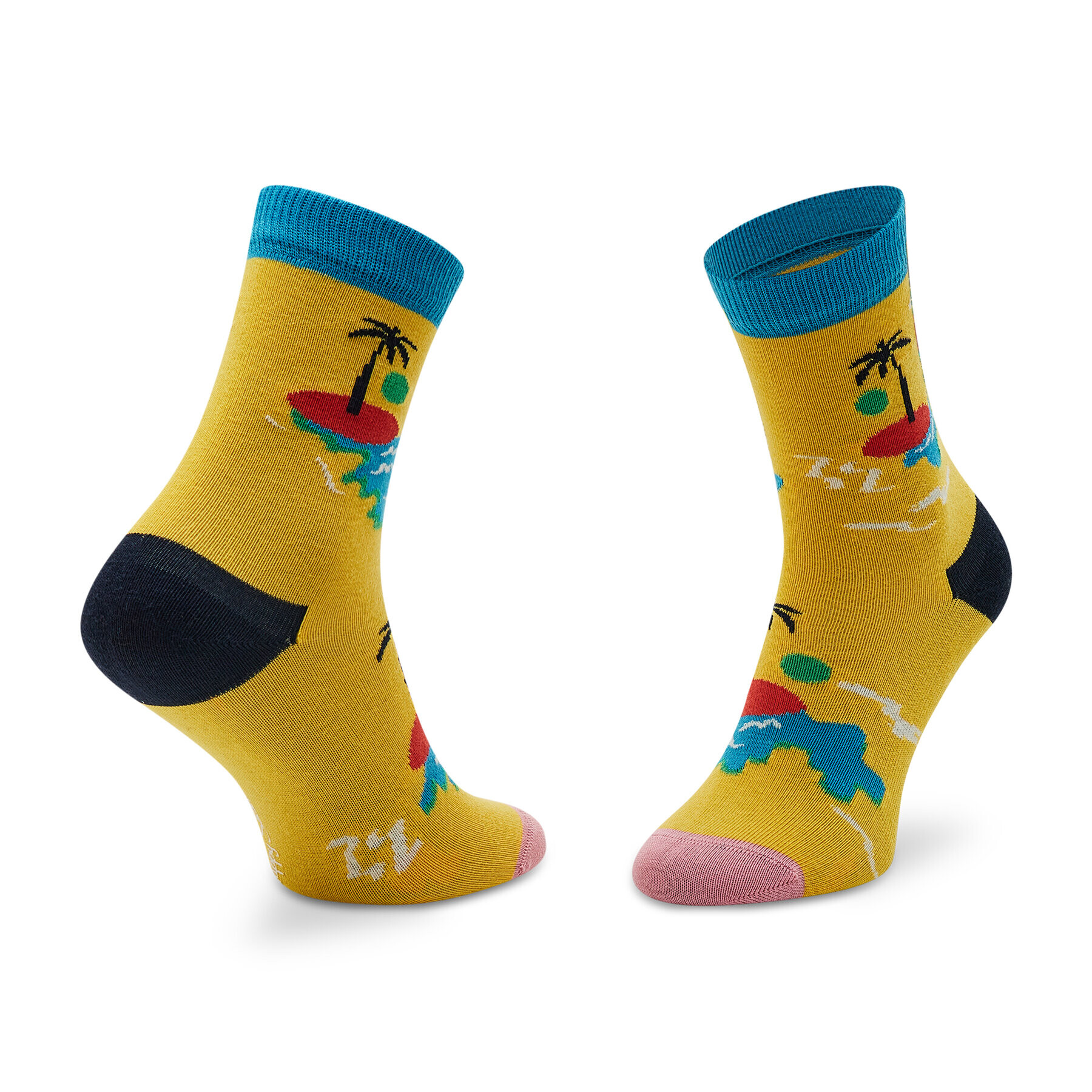 Happy Socks Комплект 2 чифта дълги чорапи детски KIIT02-6500 Цветен - Pepit.bg