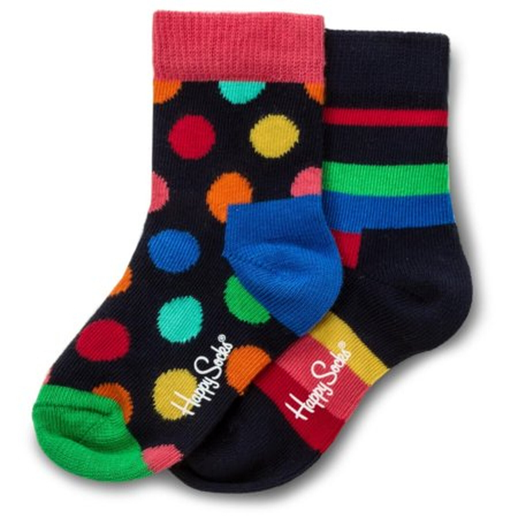 Happy Socks Комплект 2 чифта дълги чорапи детски KSTR02-6002 Цветен - Pepit.bg