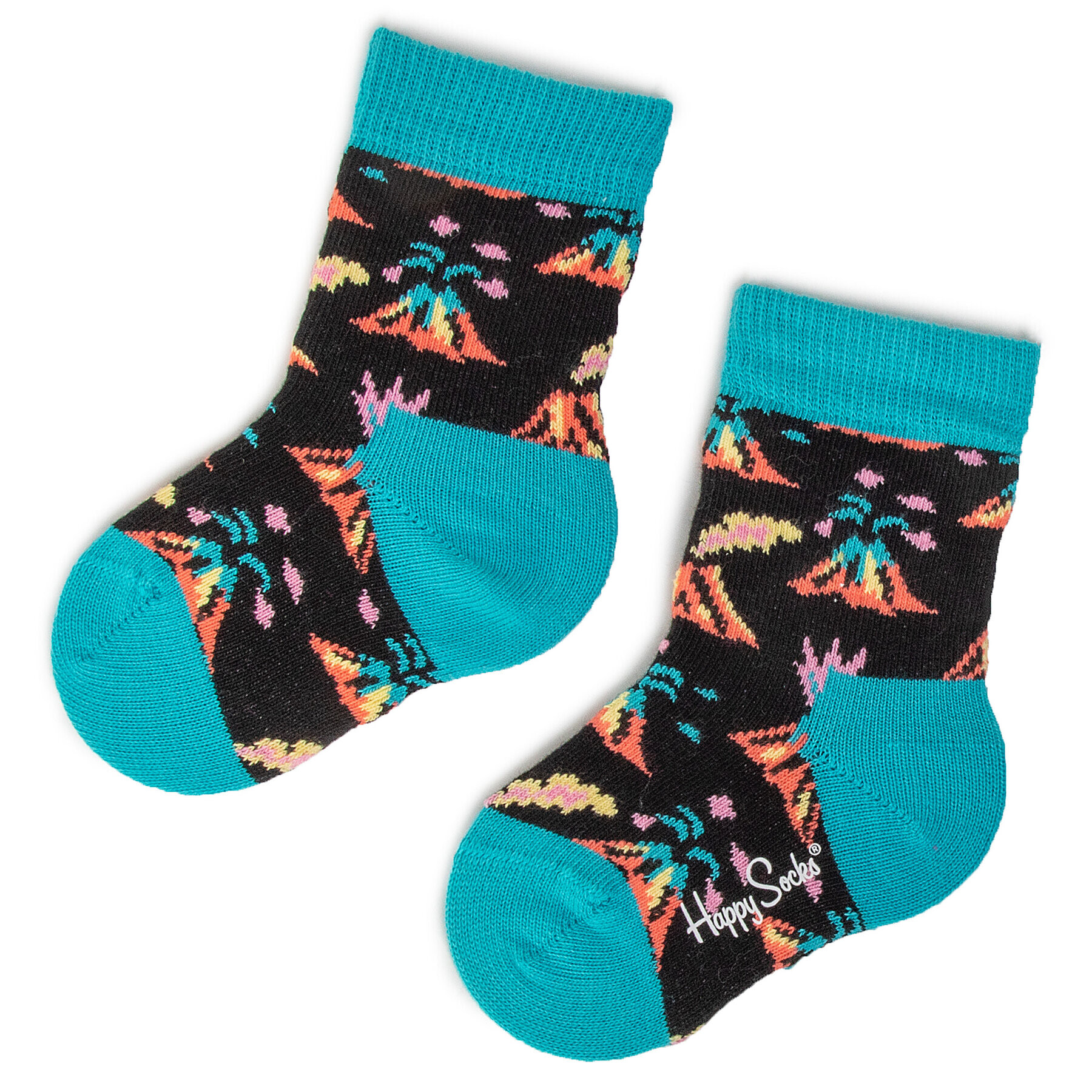 Happy Socks Комплект 2 чифта дълги чорапи детски KVLC02-9300 Цветен - Pepit.bg