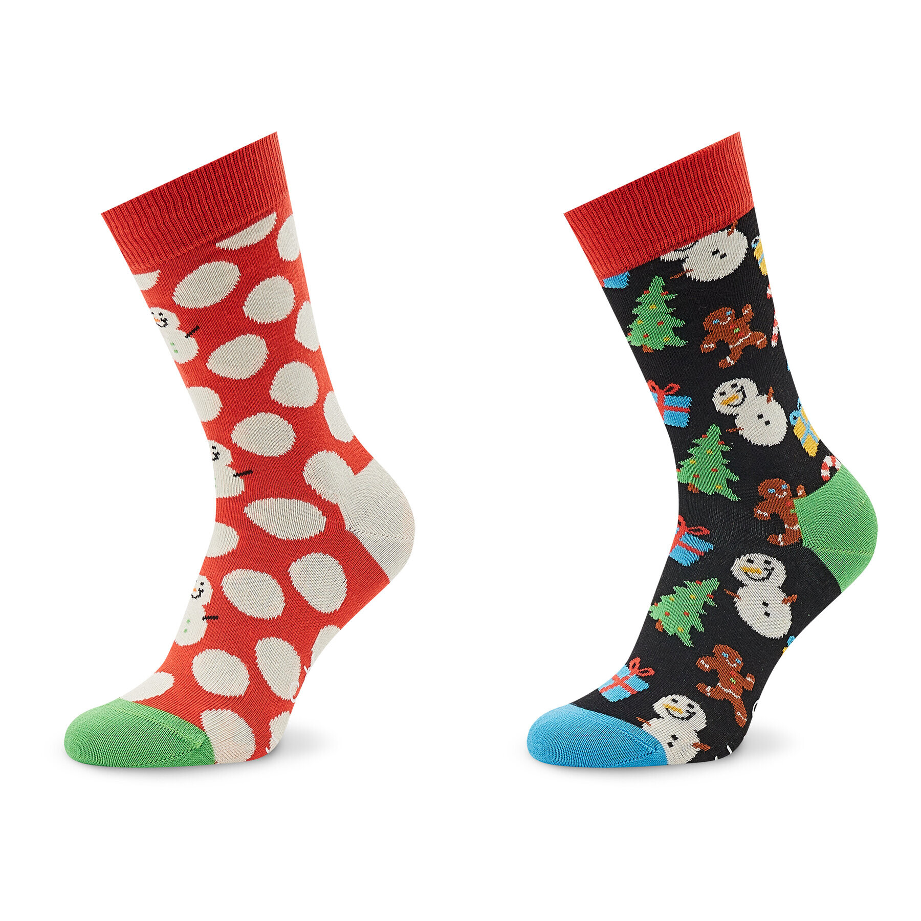 Happy Socks Комплект 2 чифта дълги чорапи мъжки XBDS02-6500 Цветен - Pepit.bg