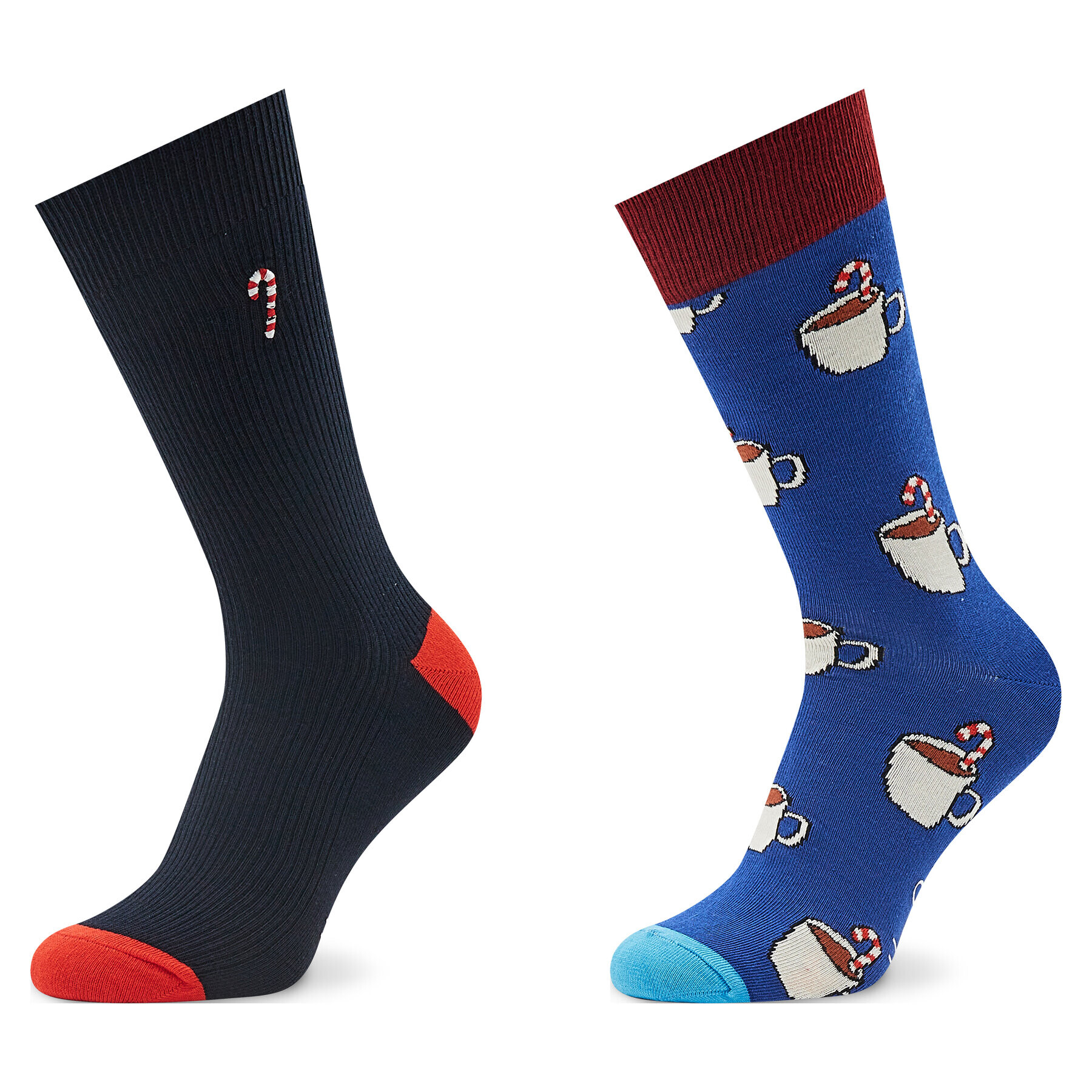 Happy Socks Комплект 2 чифта дълги чорапи мъжки XCCC02-6500 Цветен - Pepit.bg