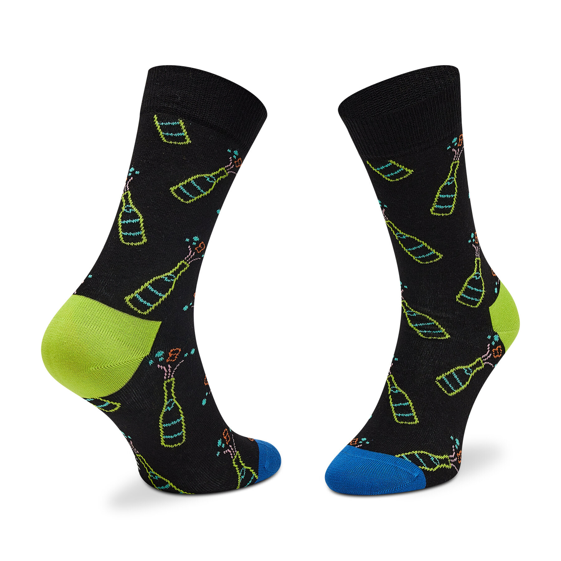 Happy Socks Комплект 2 чифта дълги чорапи мъжки XYDI02-6500 Тъмносин - Pepit.bg