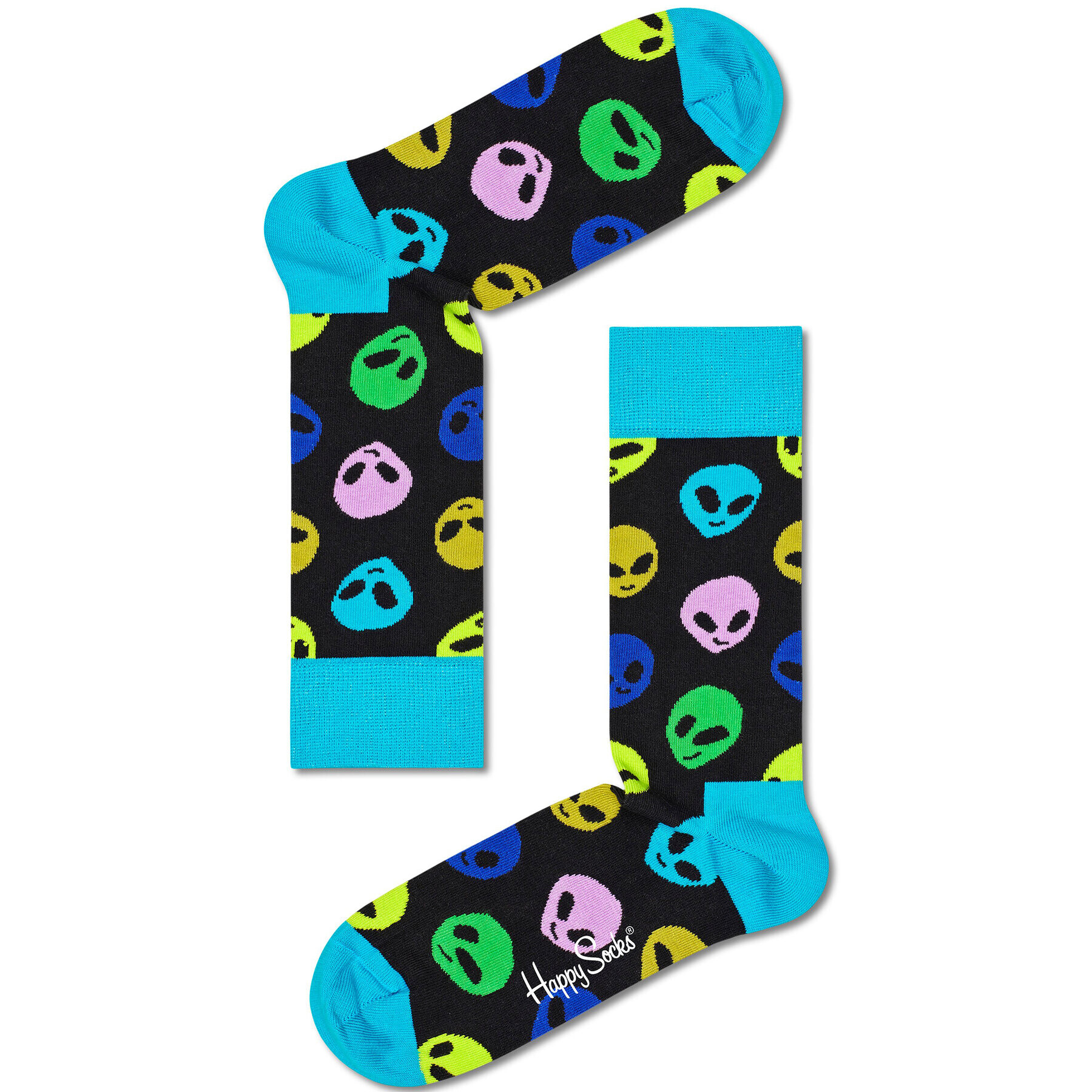 Happy Socks Комплект 2 чифта дълги чорапи мъжки XZIP02-0200 Цветен - Pepit.bg