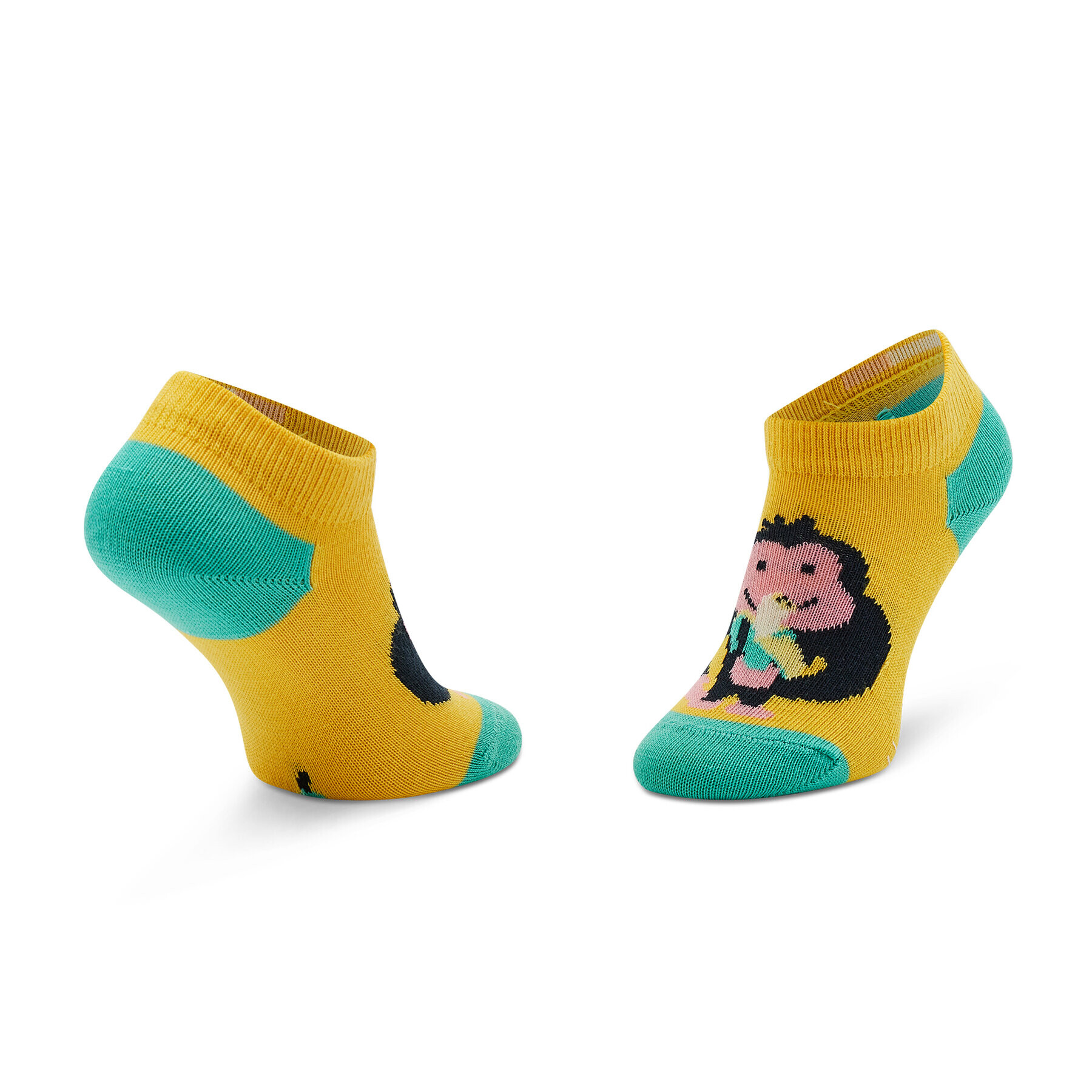 Happy Socks Комплект 2 чифта къси чорапи детски KMNB02-7000 Зелен - Pepit.bg