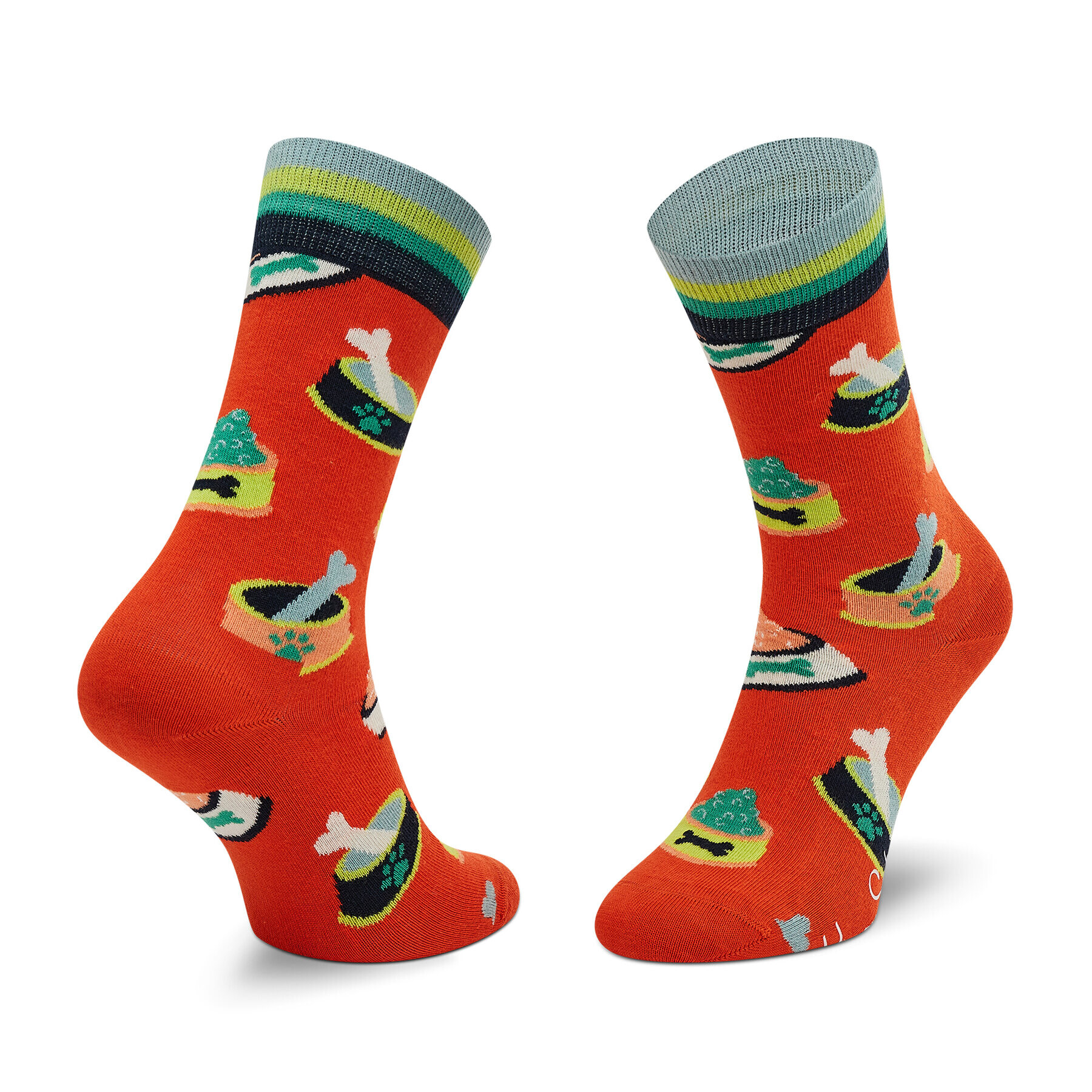 Happy Socks Комплект 3 чифта дълги чорапи мъжки SXDGW08-0200 Червен - Pepit.bg