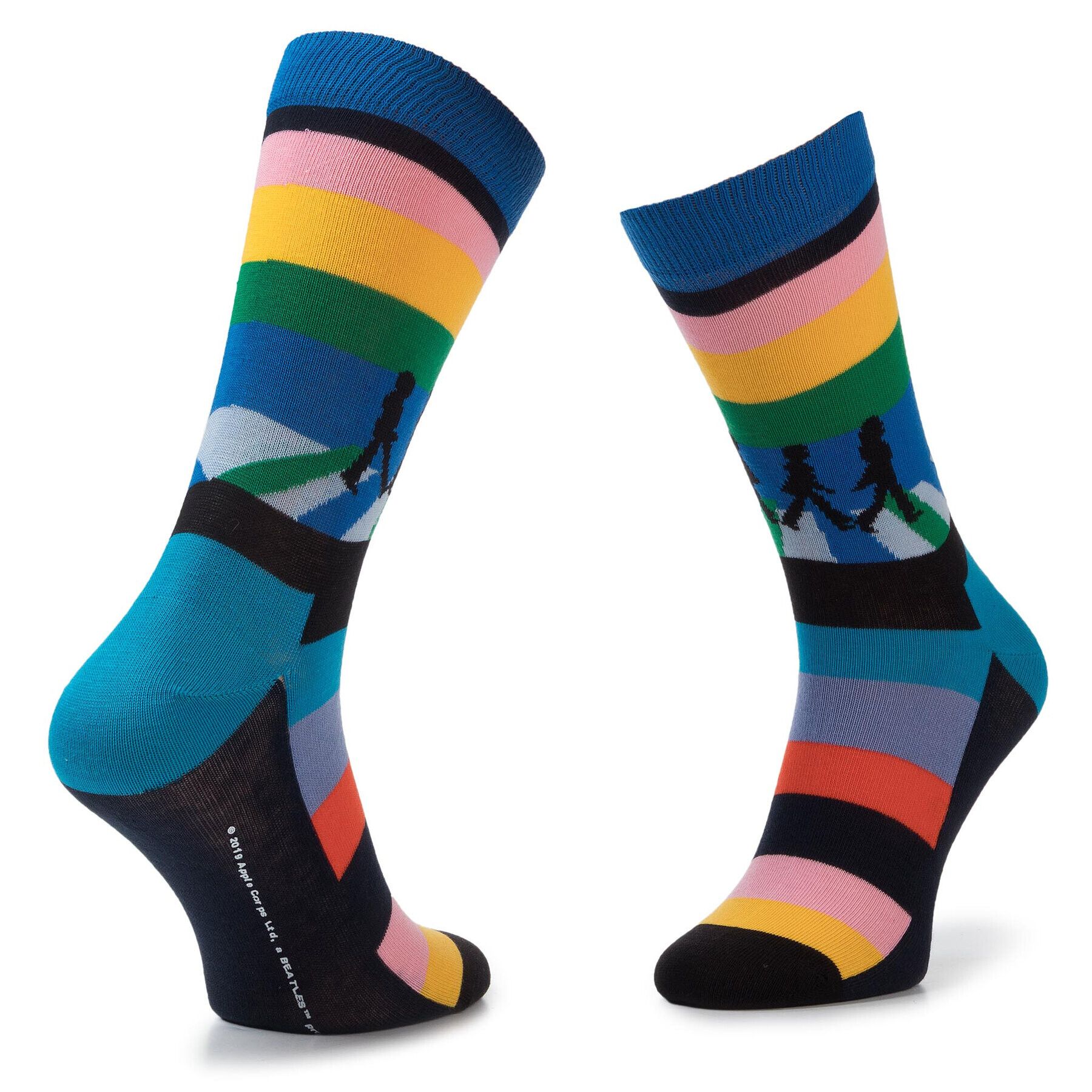 Happy Socks Комплект 3 чифта дълги чорапи мъжки XBEA08-0100 Цветен - Pepit.bg