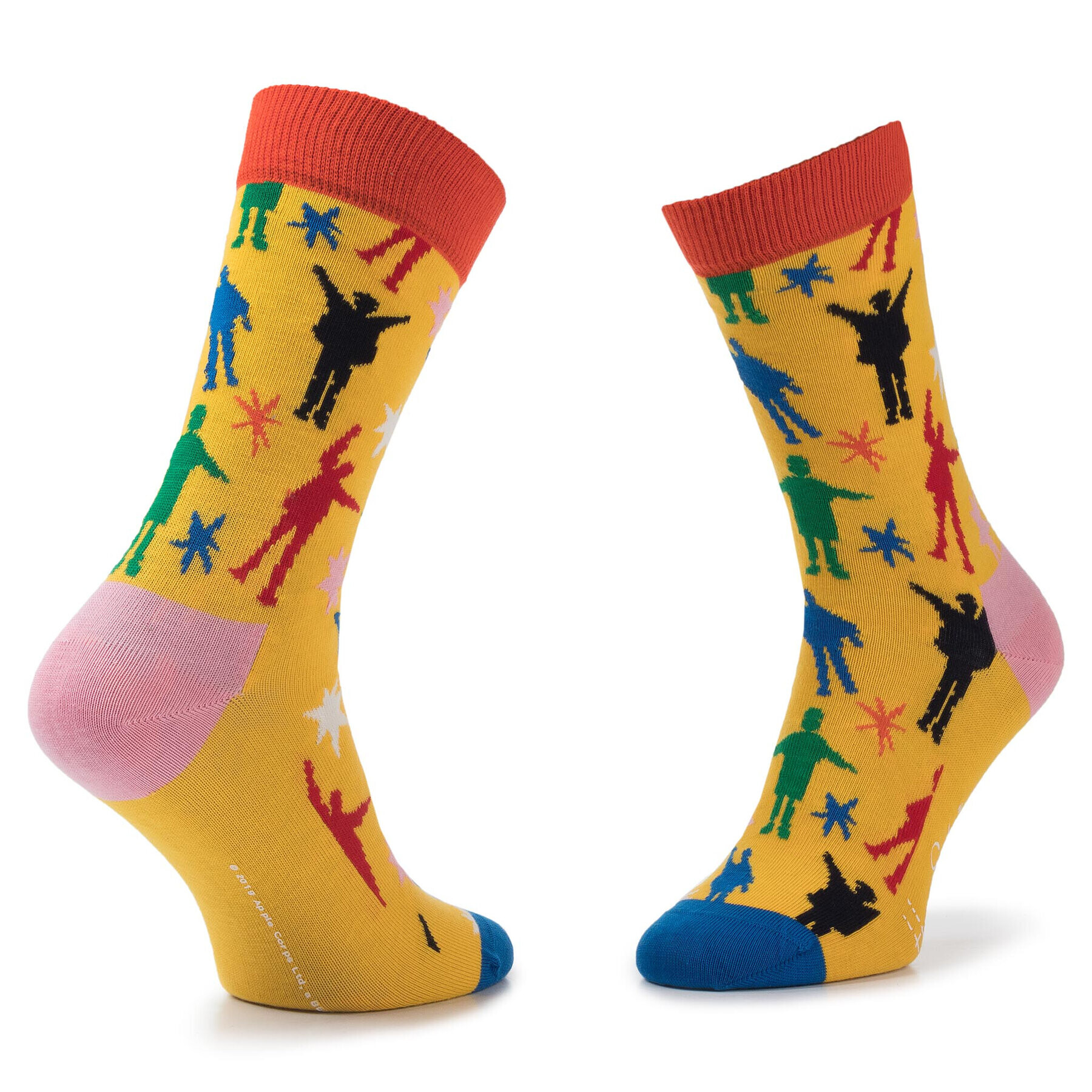 Happy Socks Комплект 3 чифта дълги чорапи мъжки XBEA08-0100 Цветен - Pepit.bg