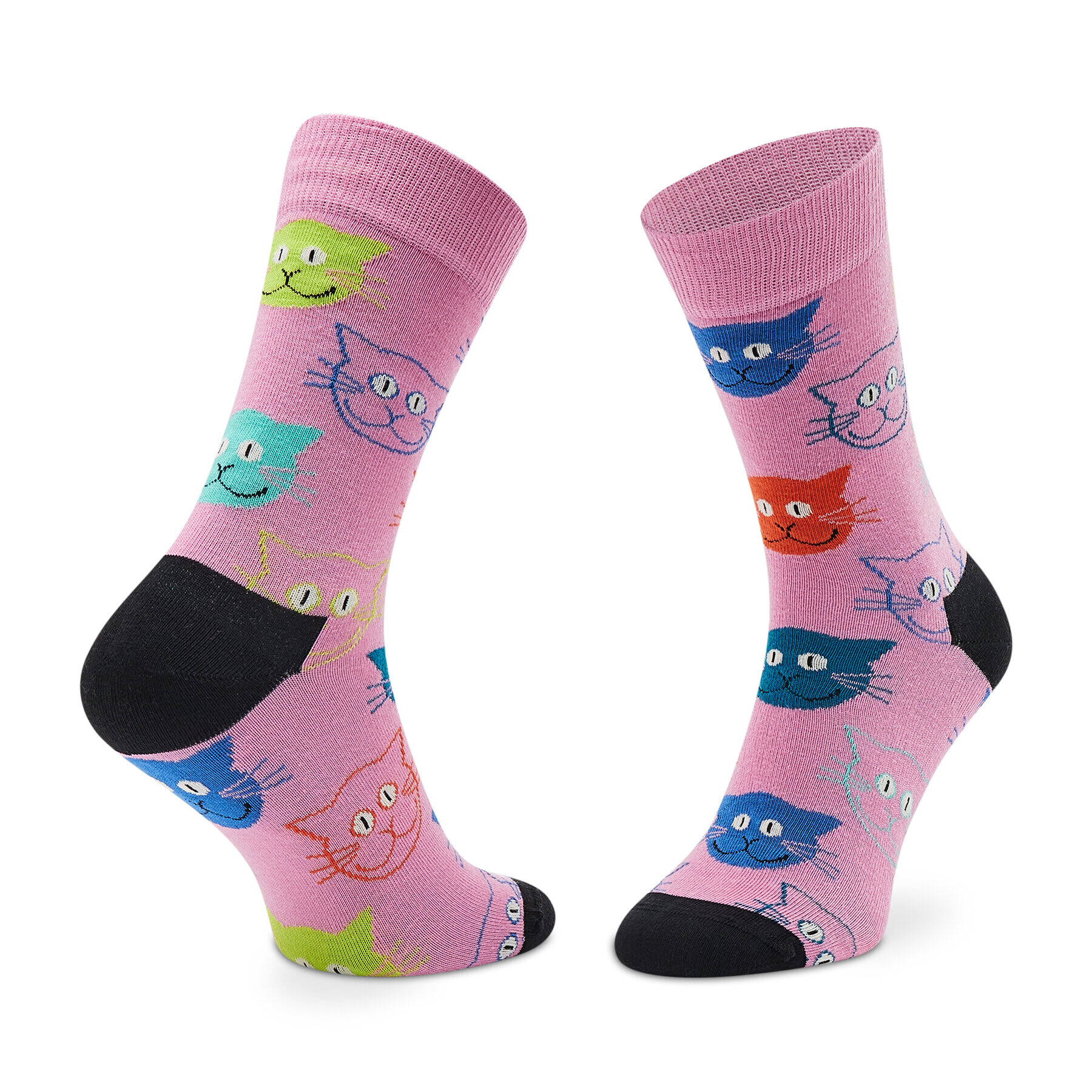 Happy Socks Комплект 3 чифта дълги чорапи мъжки XMJA08-0150 Черен - Pepit.bg