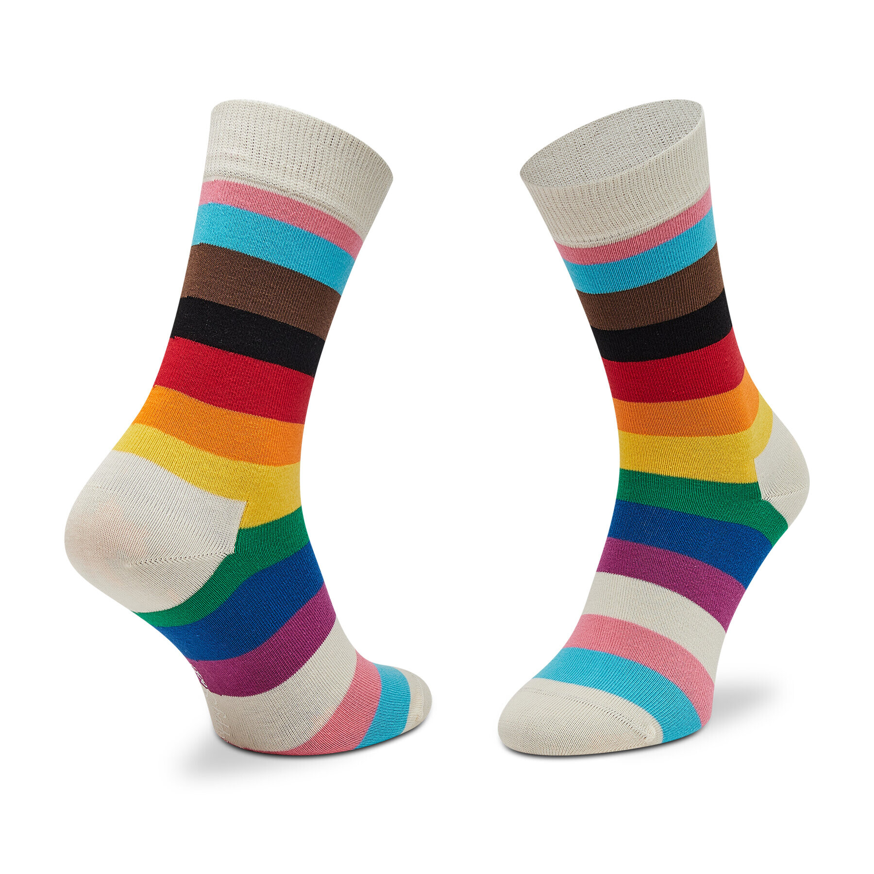 Happy Socks Комплект 3 чифта дълги чорапи мъжки XPRD08-1300 Бял - Pepit.bg