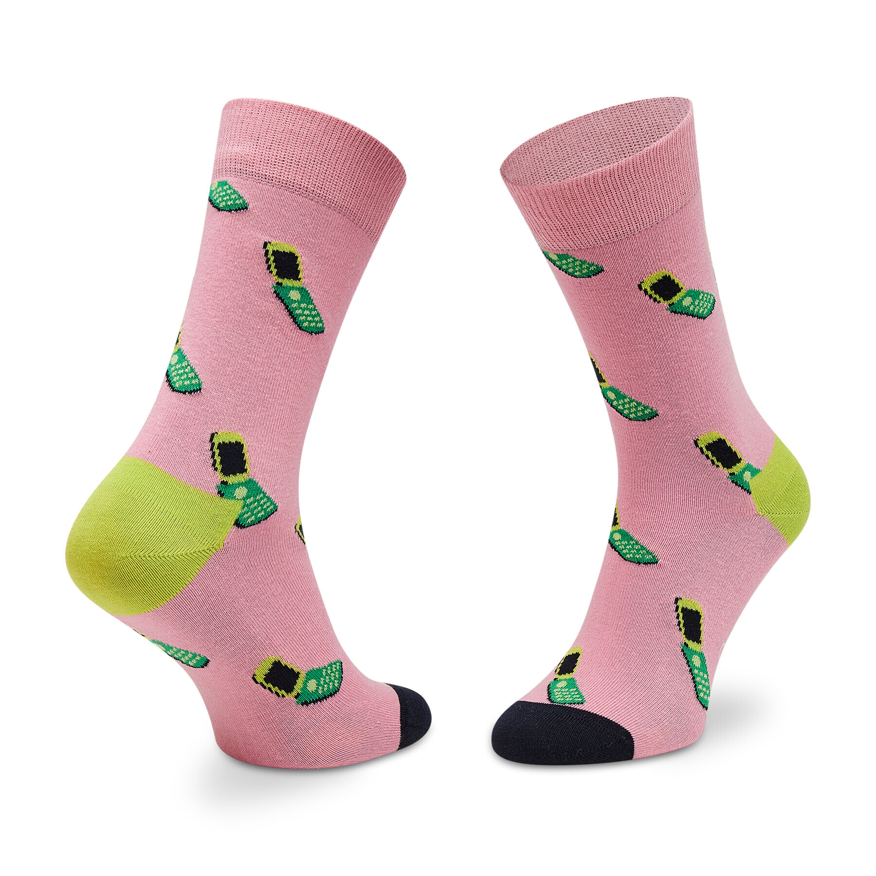 Happy Socks Комплект 3 чифта дълги чорапи мъжки XTHR08-0200 Розов - Pepit.bg