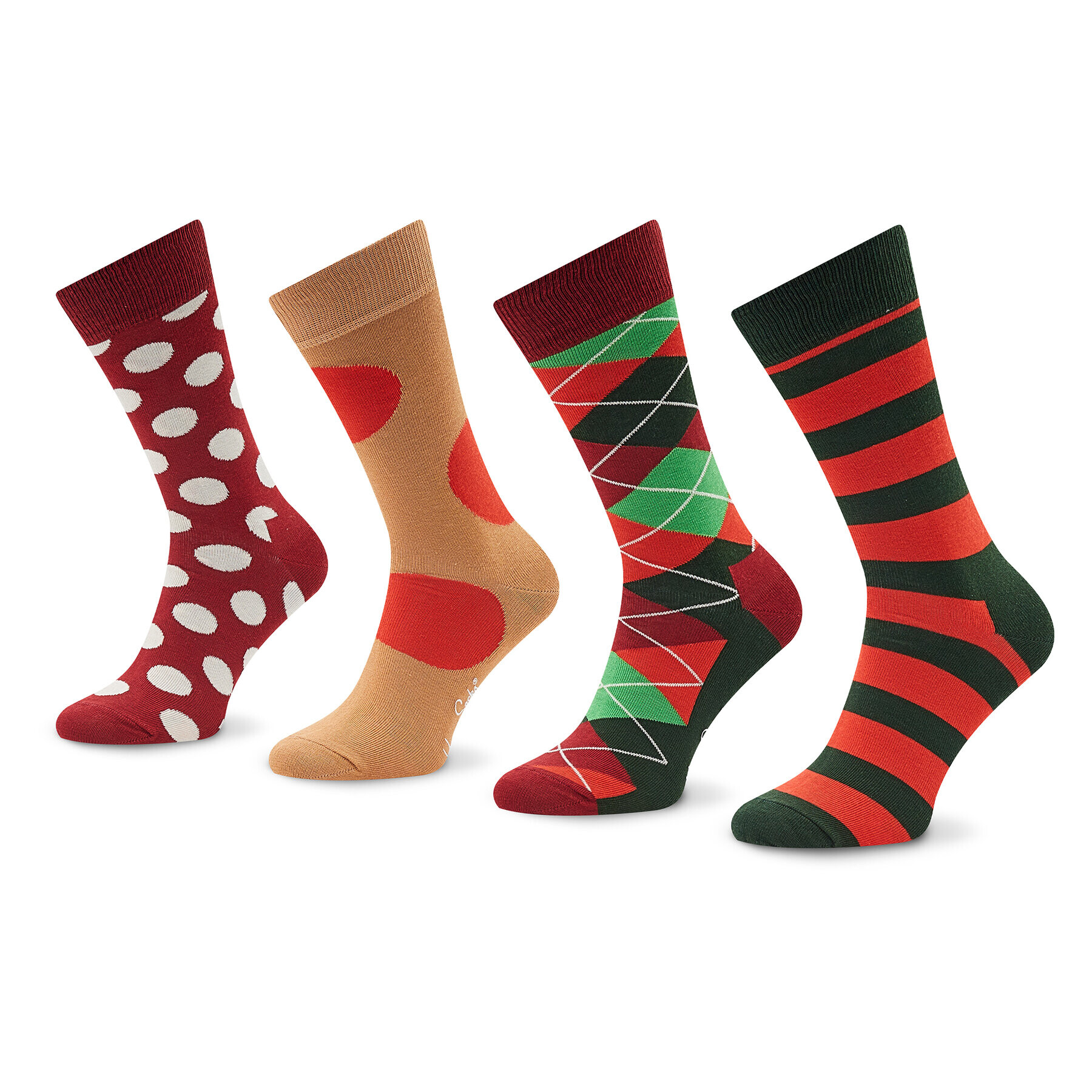 Happy Socks Комплект 4 чифта дълги чорапи мъжки XHCG09-4300 Цветен - Pepit.bg