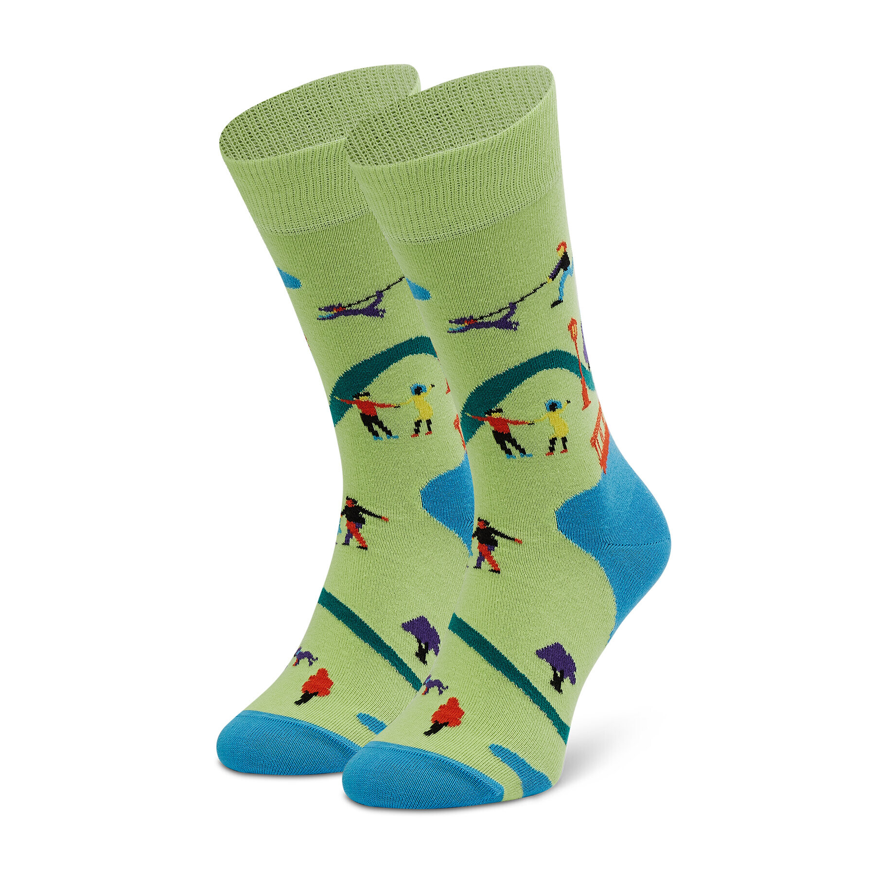 Happy Socks Комплект 4 чифта дълги чорапи мъжки XITW09-7300 Черен - Pepit.bg