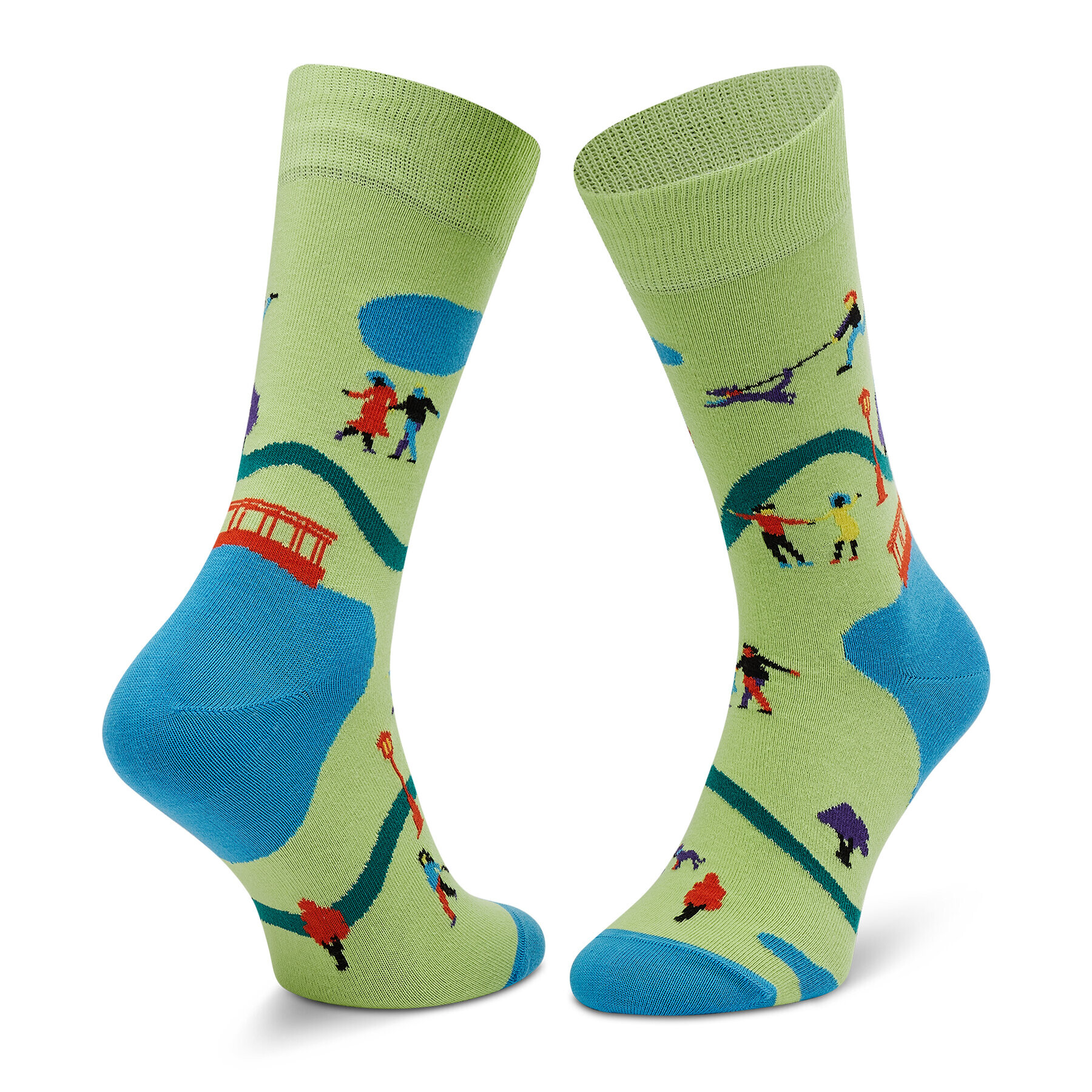 Happy Socks Комплект 4 чифта дълги чорапи мъжки XITW09-7300 Черен - Pepit.bg